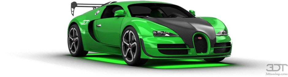 Siêu xe Bugatti Veyron màu xanh lá Hình nền