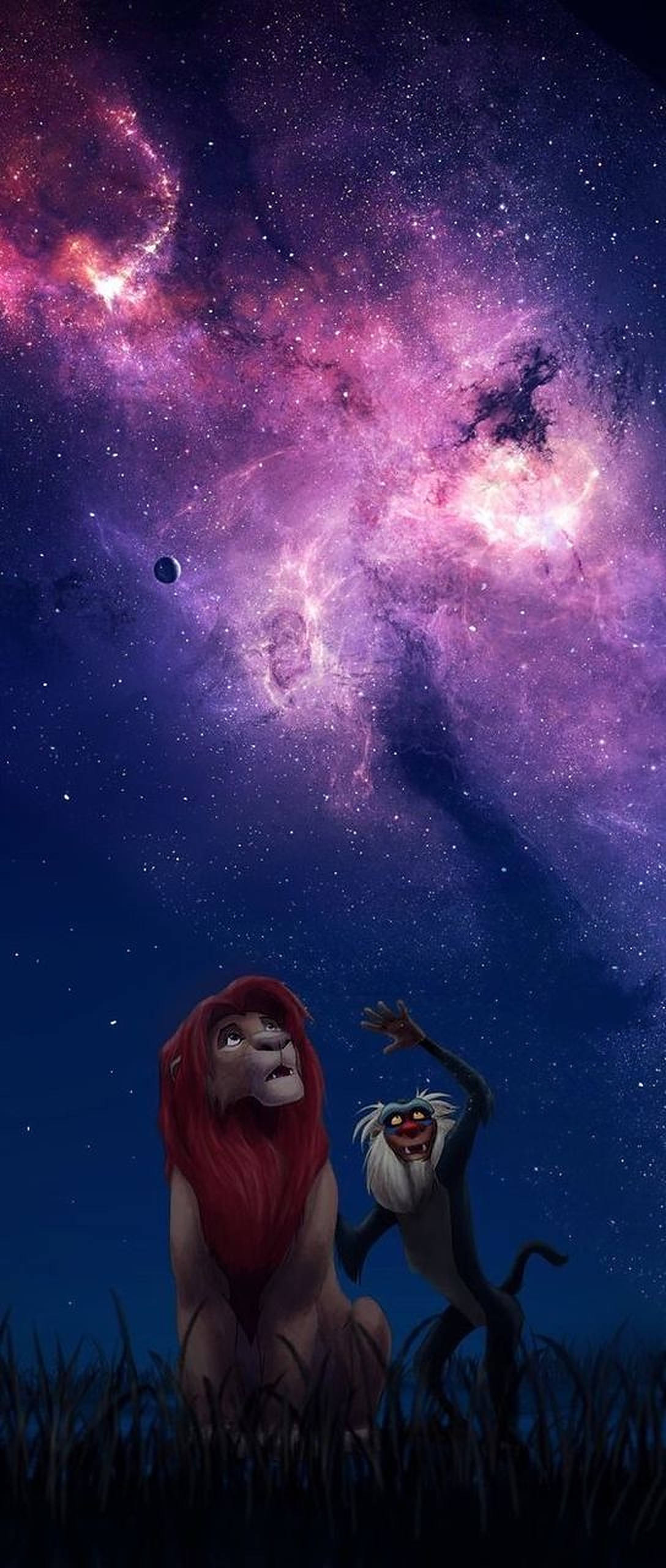 Simba Vua Sư Tử Thiên Hà Hình nền