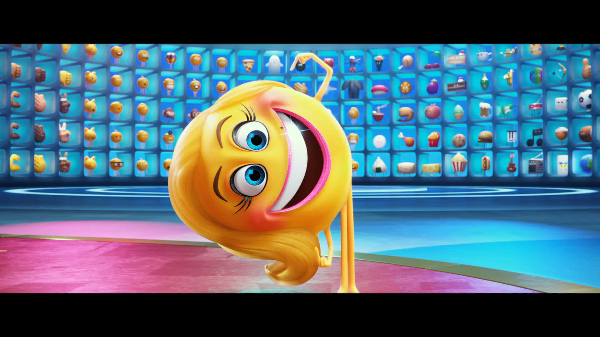 Smiler phấn khích trong The Emoji Movie Hình nền