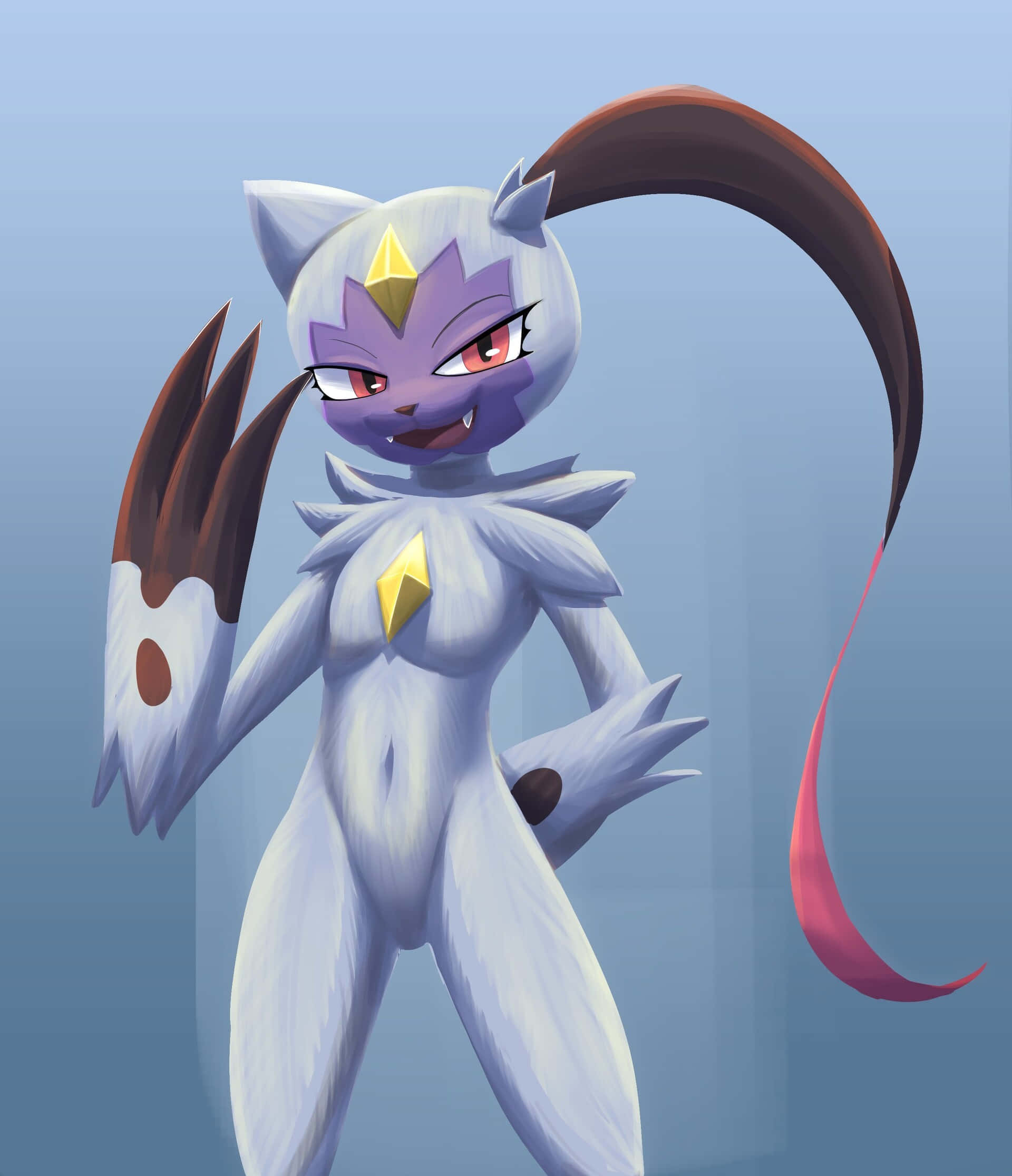 Sneasler Pokemon làm cử chỉ chào Hình nền