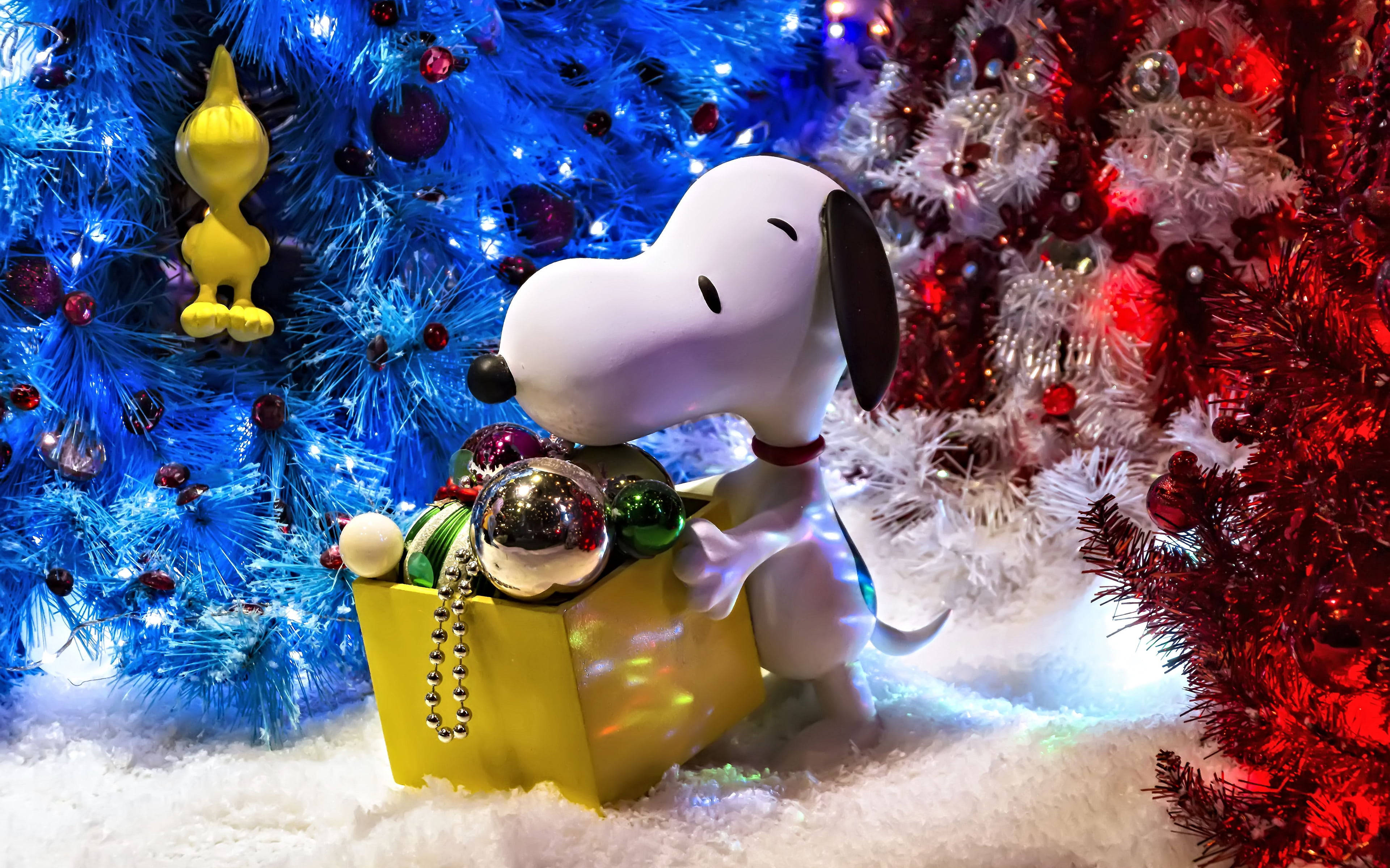 Snoopy Giáng Sinh 3D Hình nền