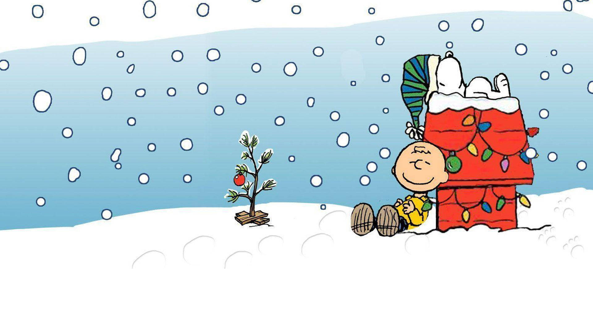 Snoopy Giáng Sinh Charlie Tuyết Hình nền