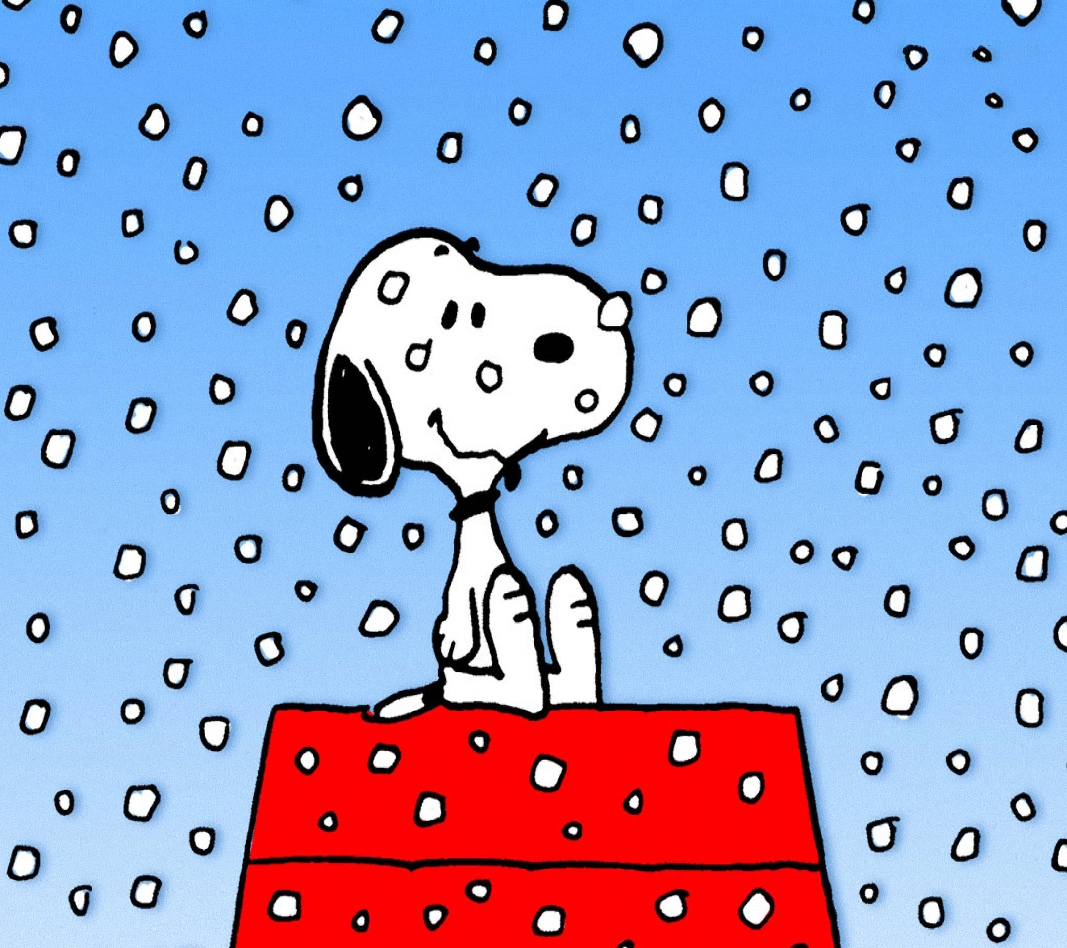 Snoopy Ngôi Nhà Tuyết Giáng Sinh Hình nền