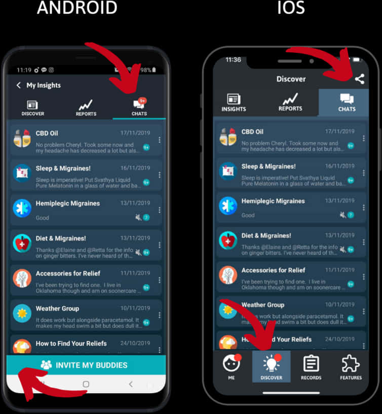 So sánh giao diện ứng dụng Android và iOS Hình nền