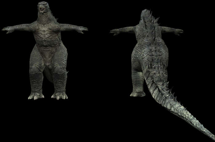 So sánh mô hình 3D Godzilla Hình nền