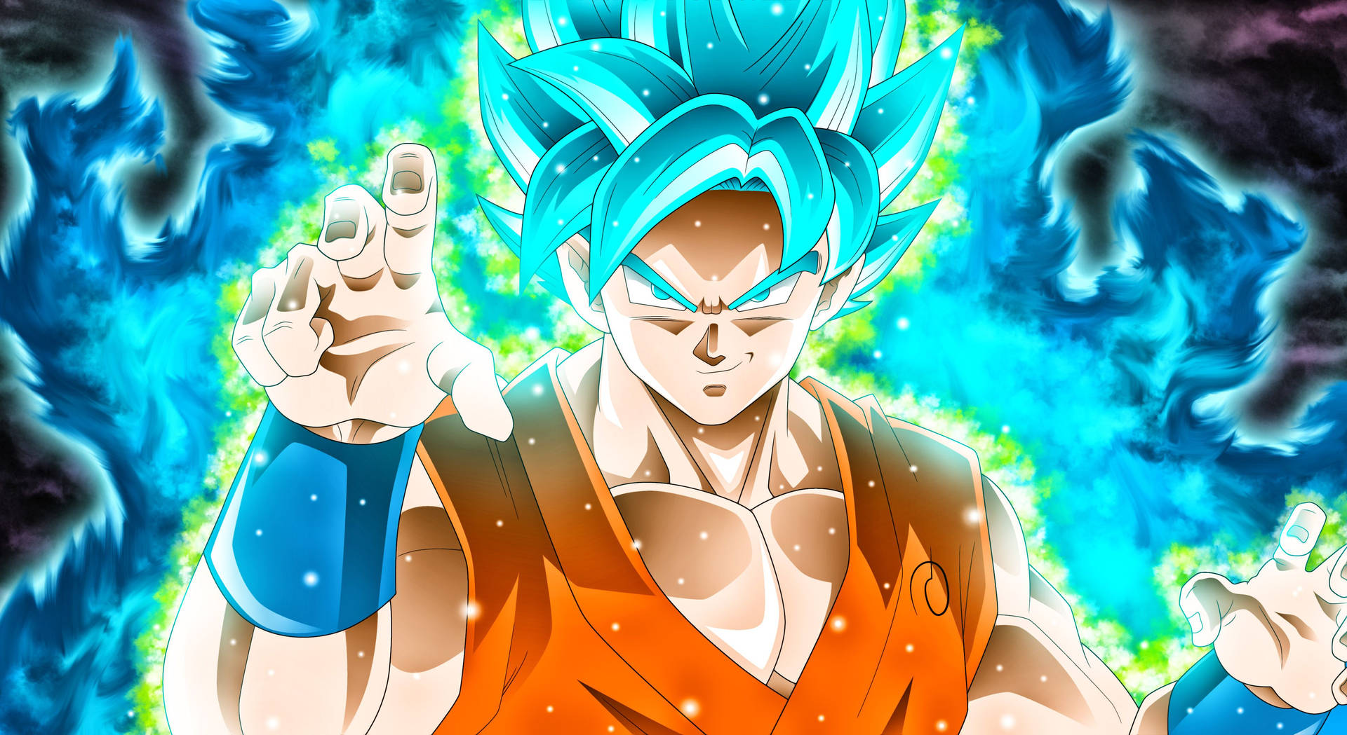 Son Goku bùng nổ sẵn sàng chiến đấu Hình nền