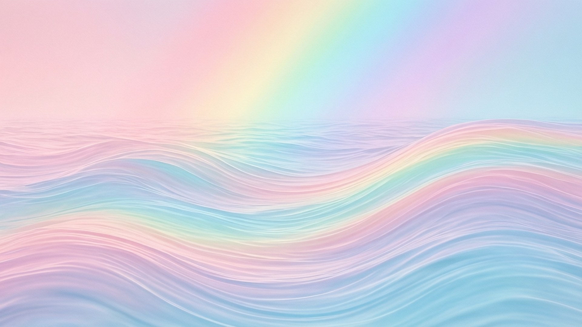 Sóng Cầu Vồng Pastel Hình nền