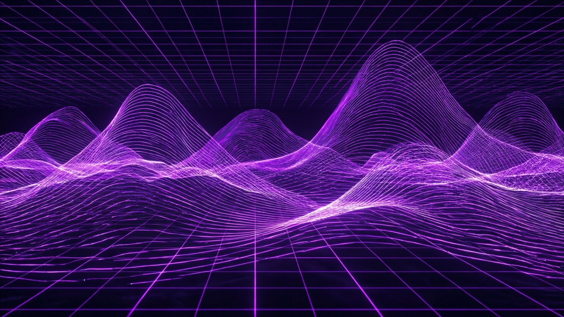 Sóng Neon Tím Hình nền