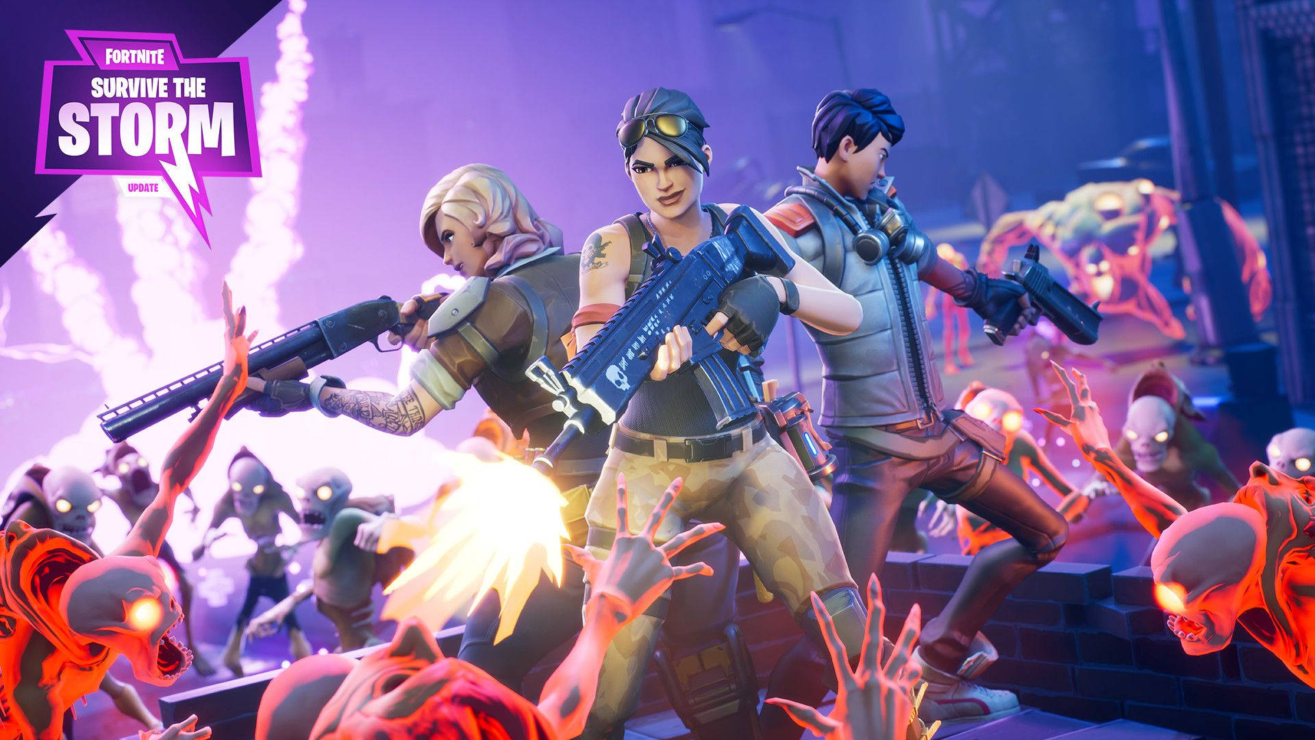 Sống Sót Qua Cơn Bão Trong Fortnite Hình nền