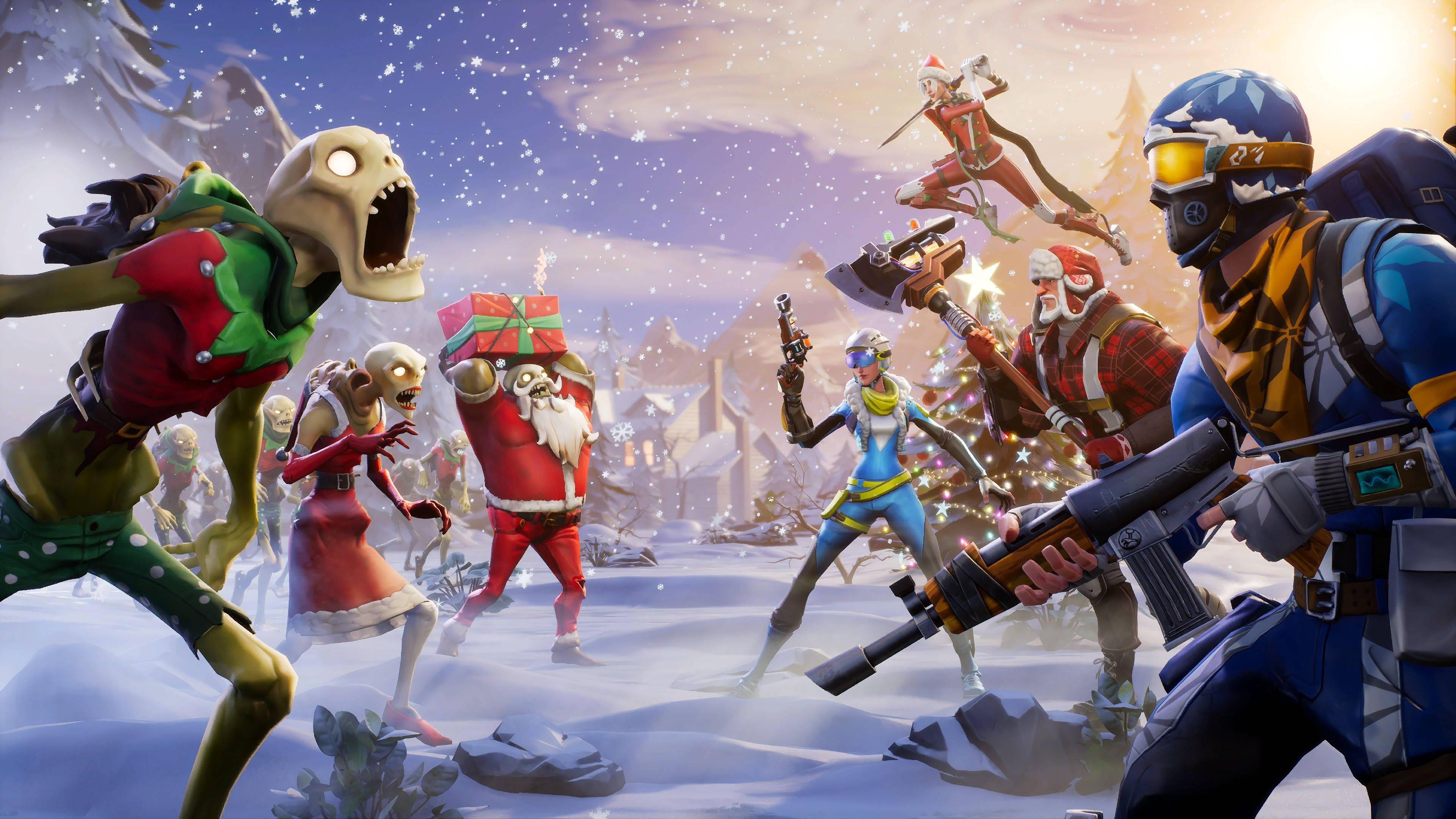 Sống Sót Qua Kỳ Nghỉ Lễ Với Fortnite Save the World Hình nền