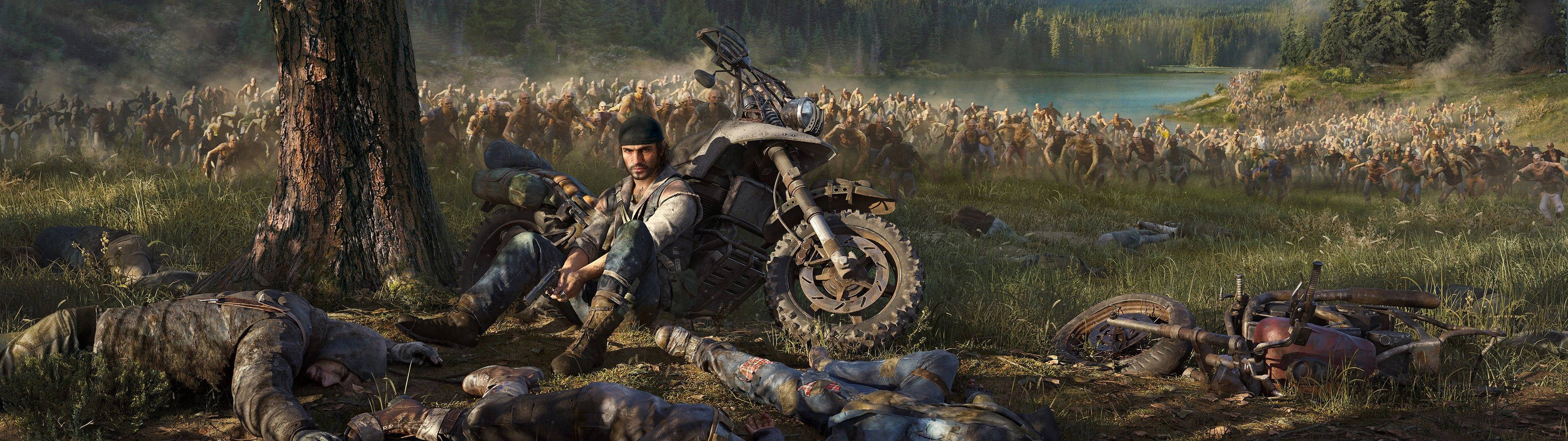 Sống Sót Qua Vùng Đất Hoang Tàn Bị Zombie Xâm Chiếm Trong Days Gone Hình nền