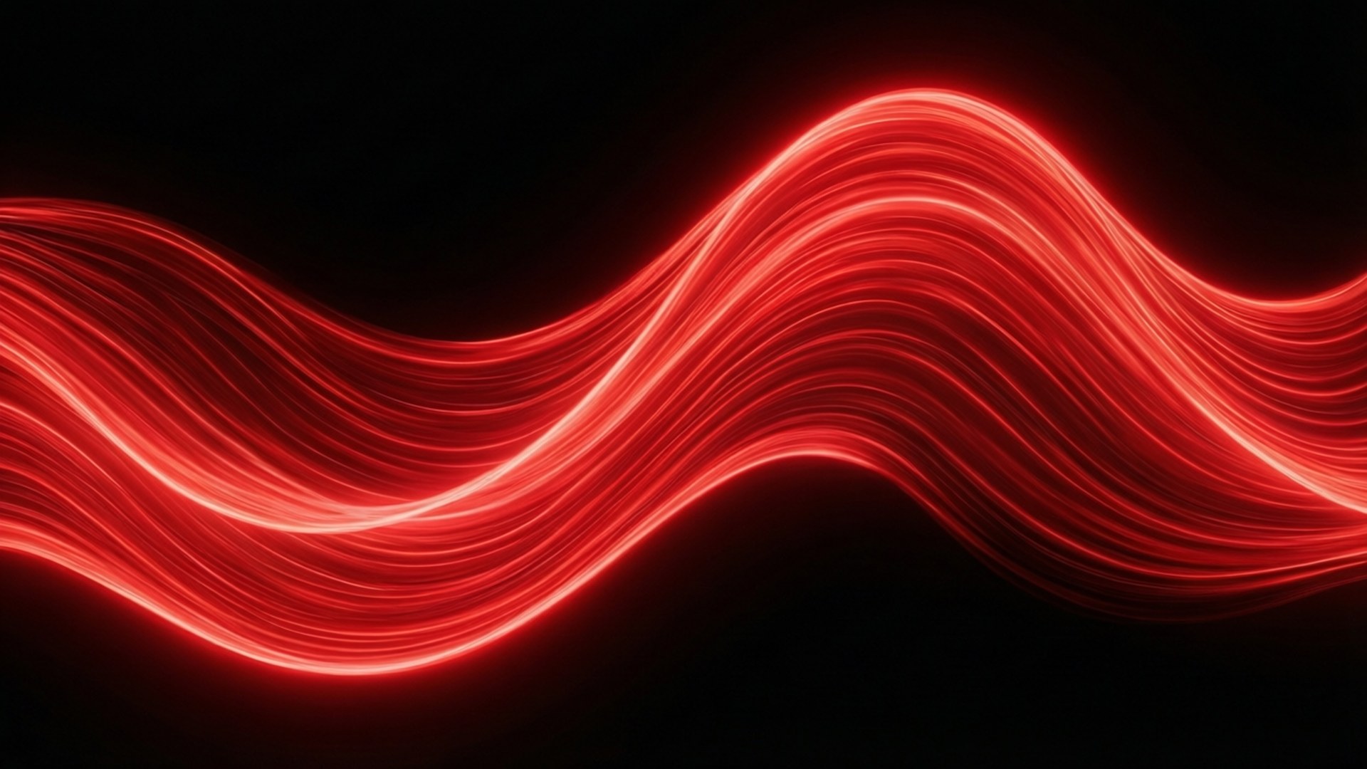 Sóng trừu tượng đỏ neon Hình nền