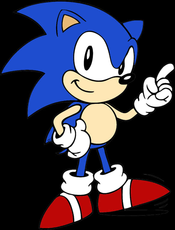 Sonic Cổ Điển Chỉ Tay Hình nền