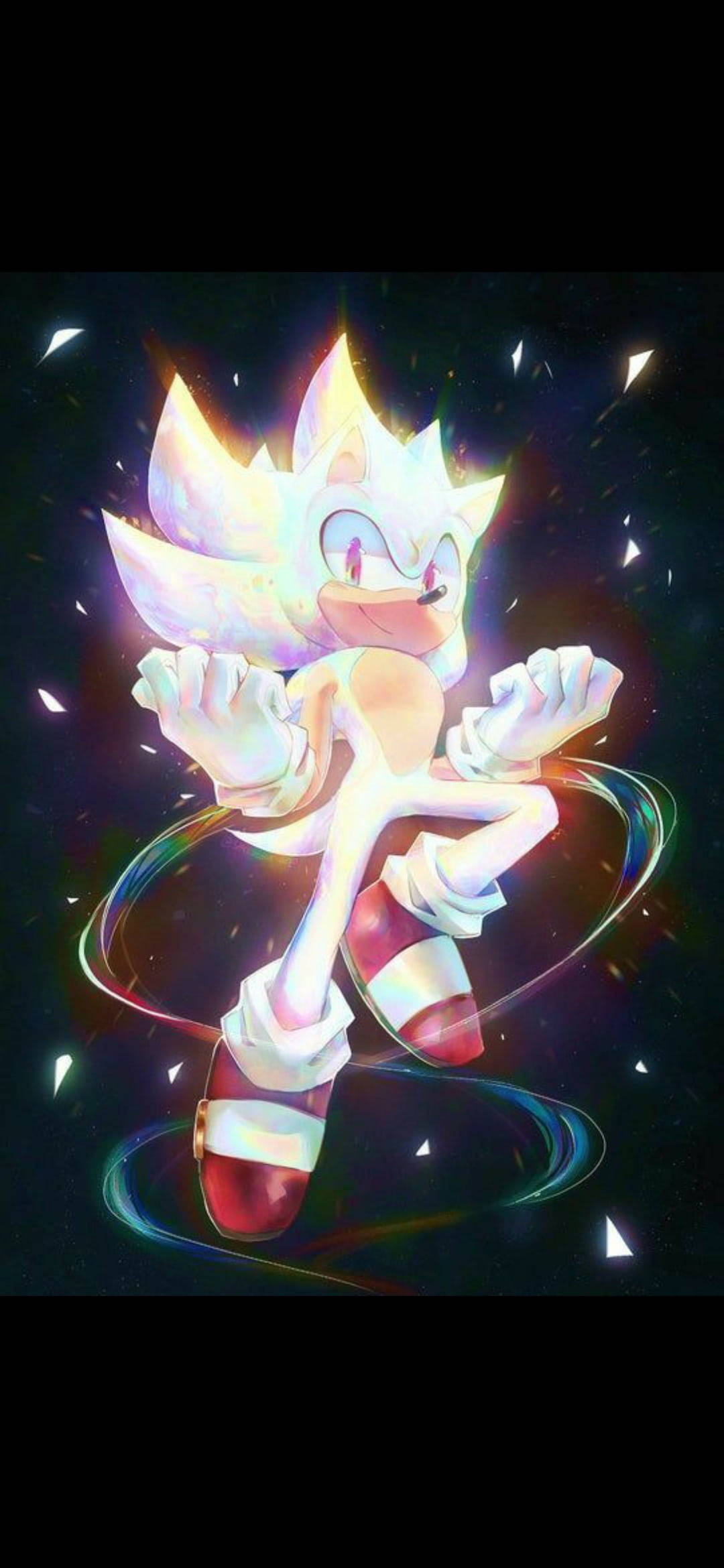 Sonic The Hedgehog trắng phát sáng Hình nền