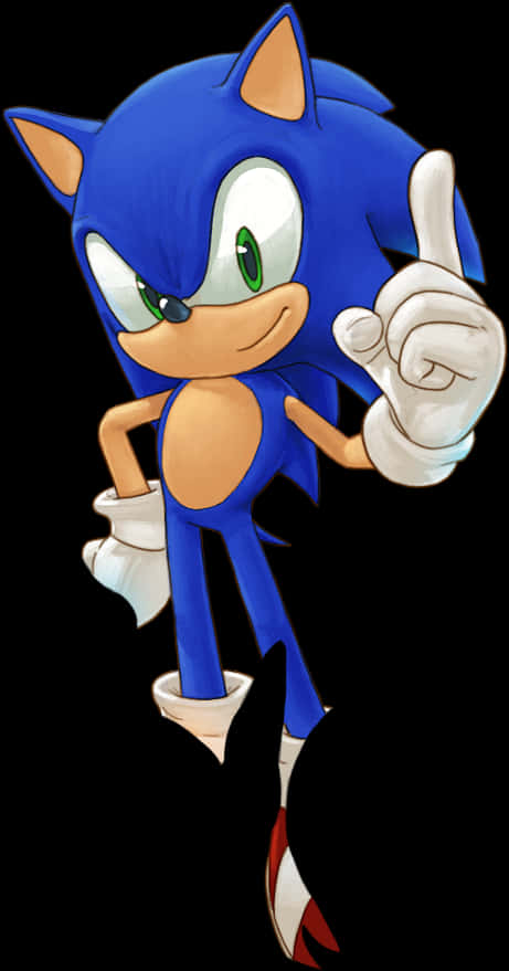 Sonic the Hedgehog chỉ tay Hình nền