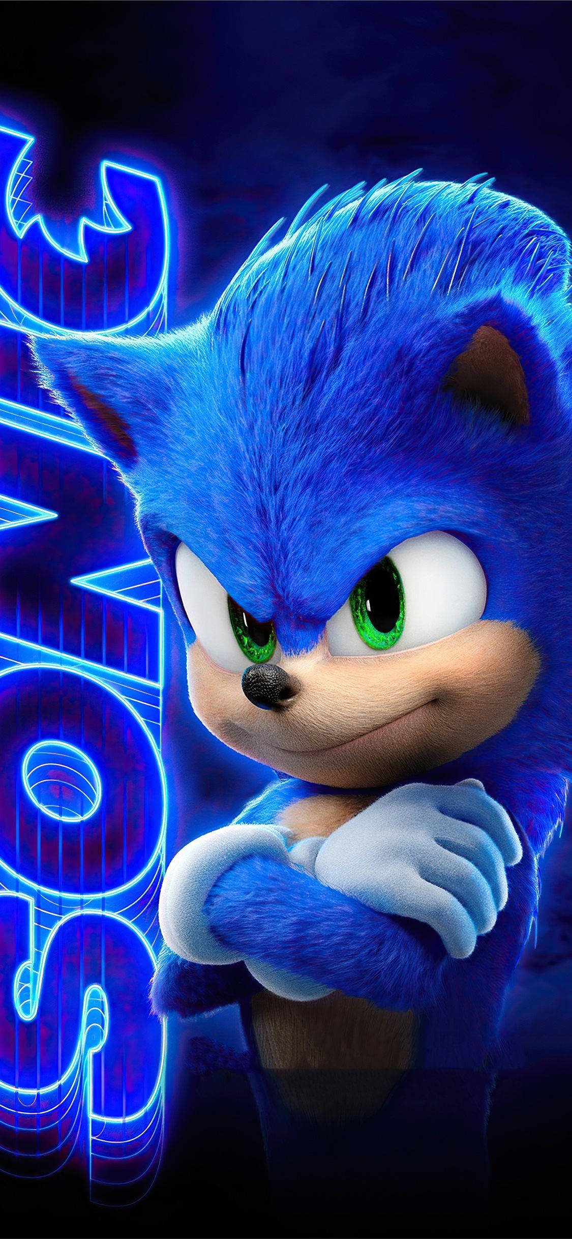 Sonic The Hedgehog Neon Di Động Hình nền