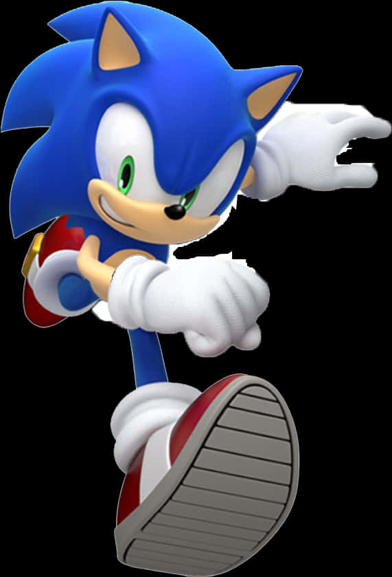 Sonic The Hedgehog tư thế chạy Hình nền
