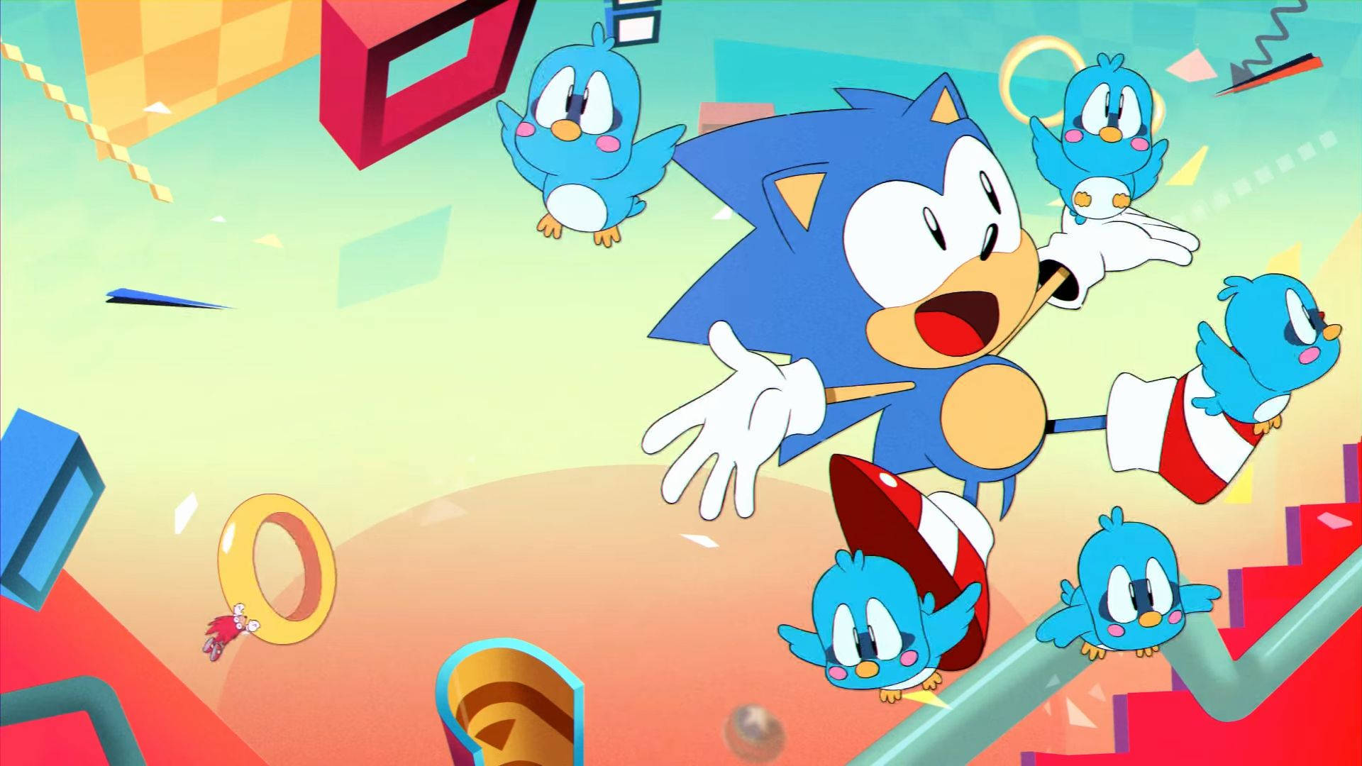 Sonic the Hedgehog và Đội quân Chim Flicky Hình nền