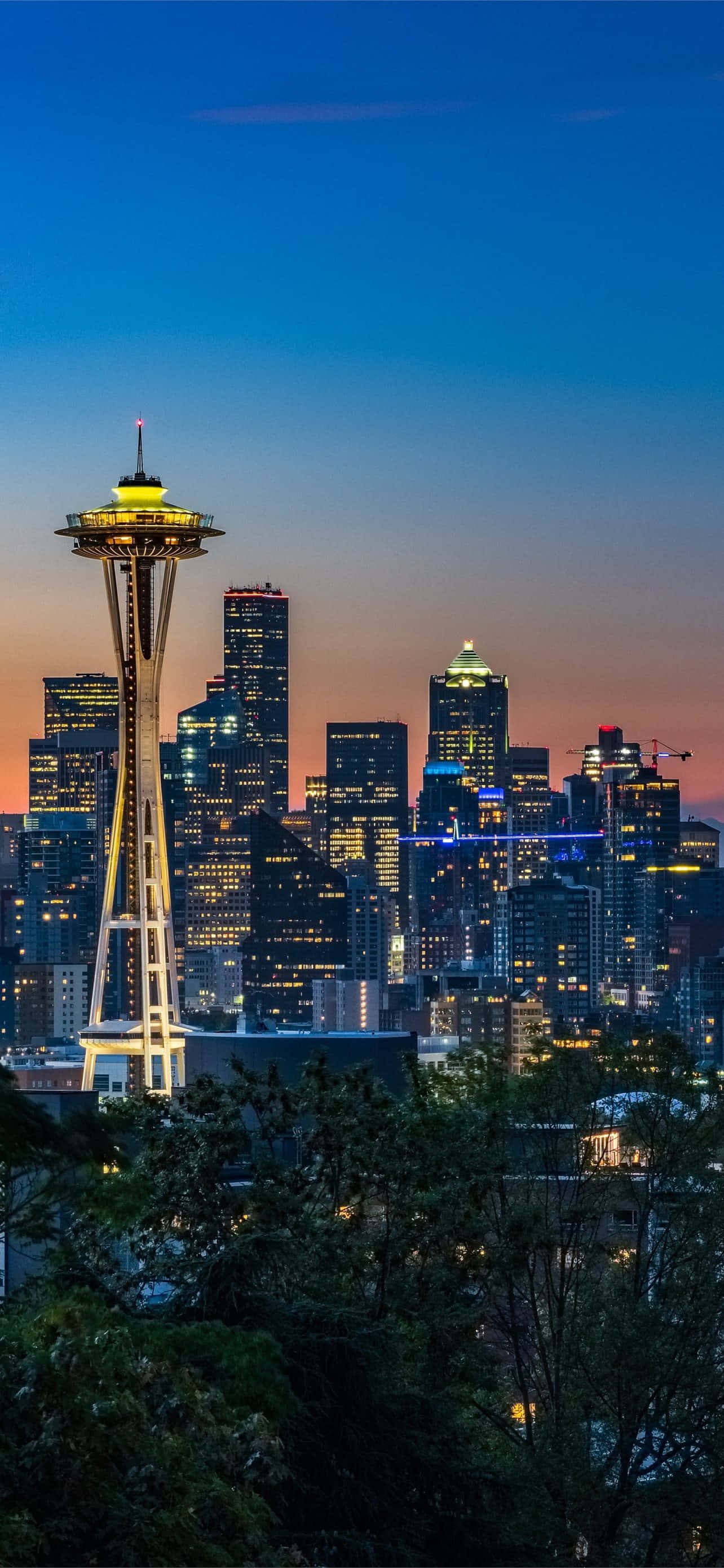 Space Needle về đêm – Hình nền Seattle đẹp nhất Hình nền