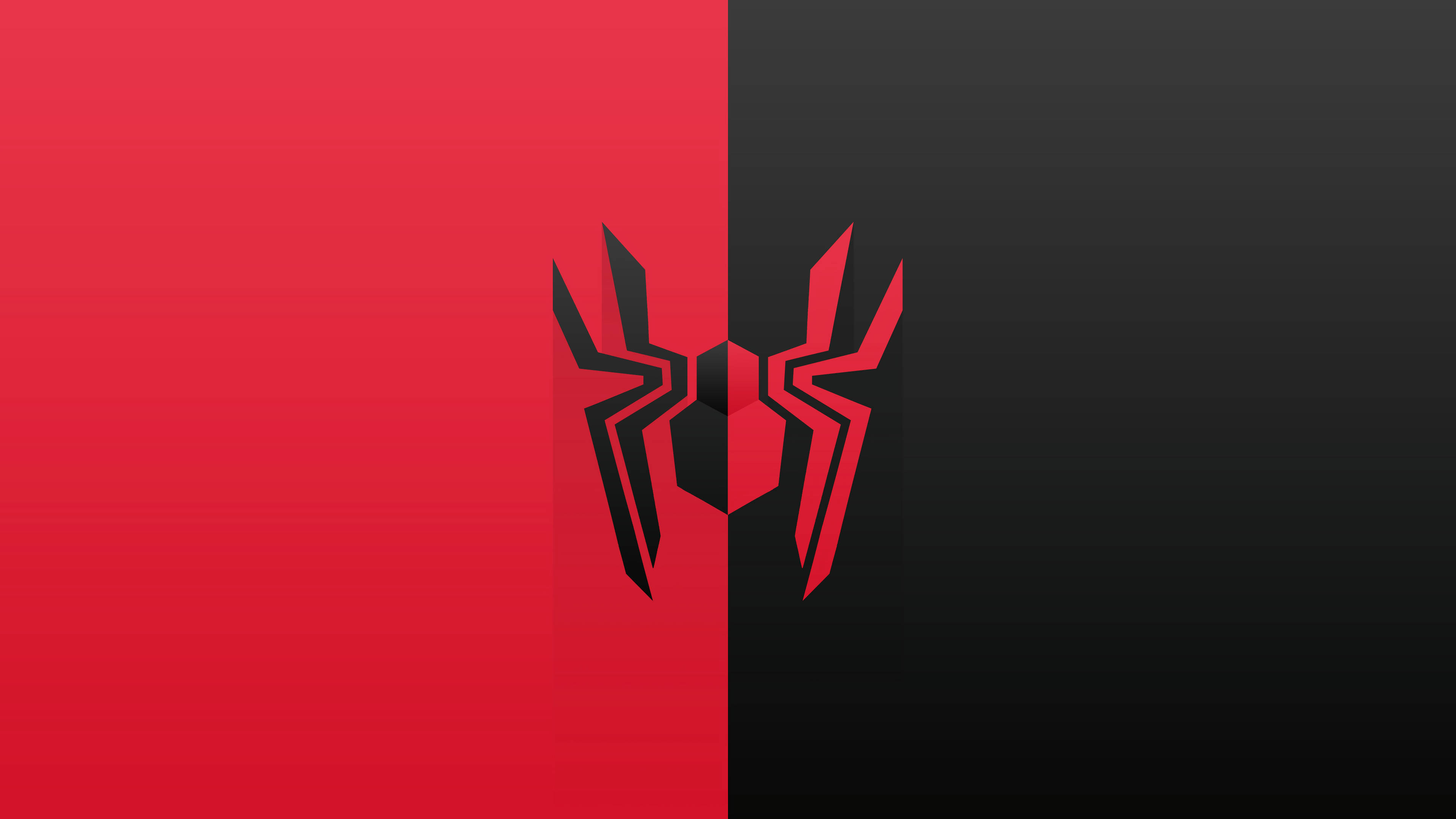 Spider-Man Đen Đỏ 4K Hình nền