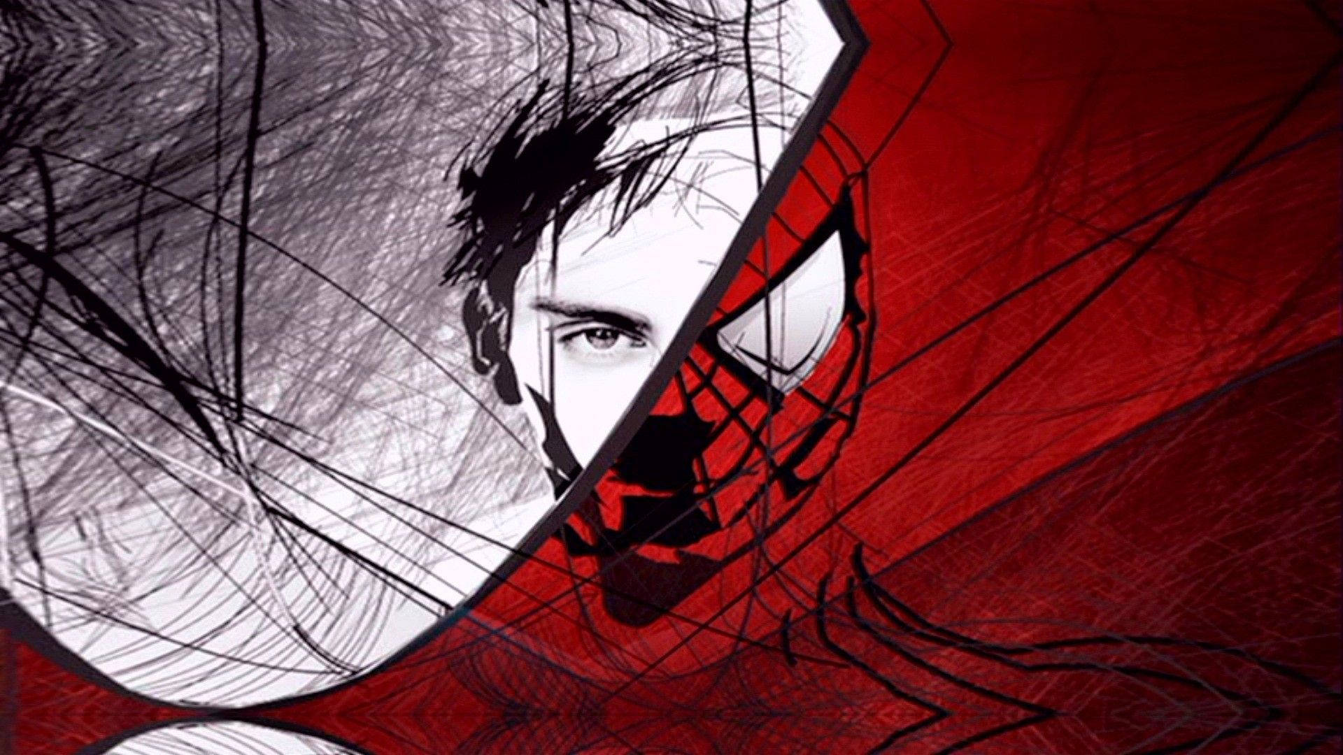 Spider Man Tobey Maguire Nửa Mặt Nạ Hình nền