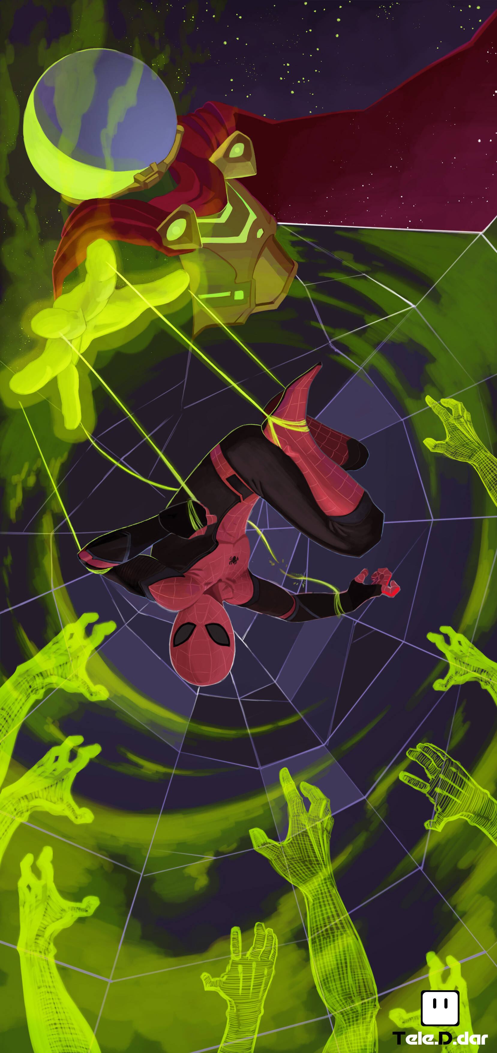 Spider Man Xa Nhà Fanart Mysterio Hình nền