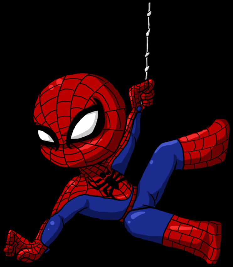 Spiderman đu dây phiên bản hoạt hình Hình nền