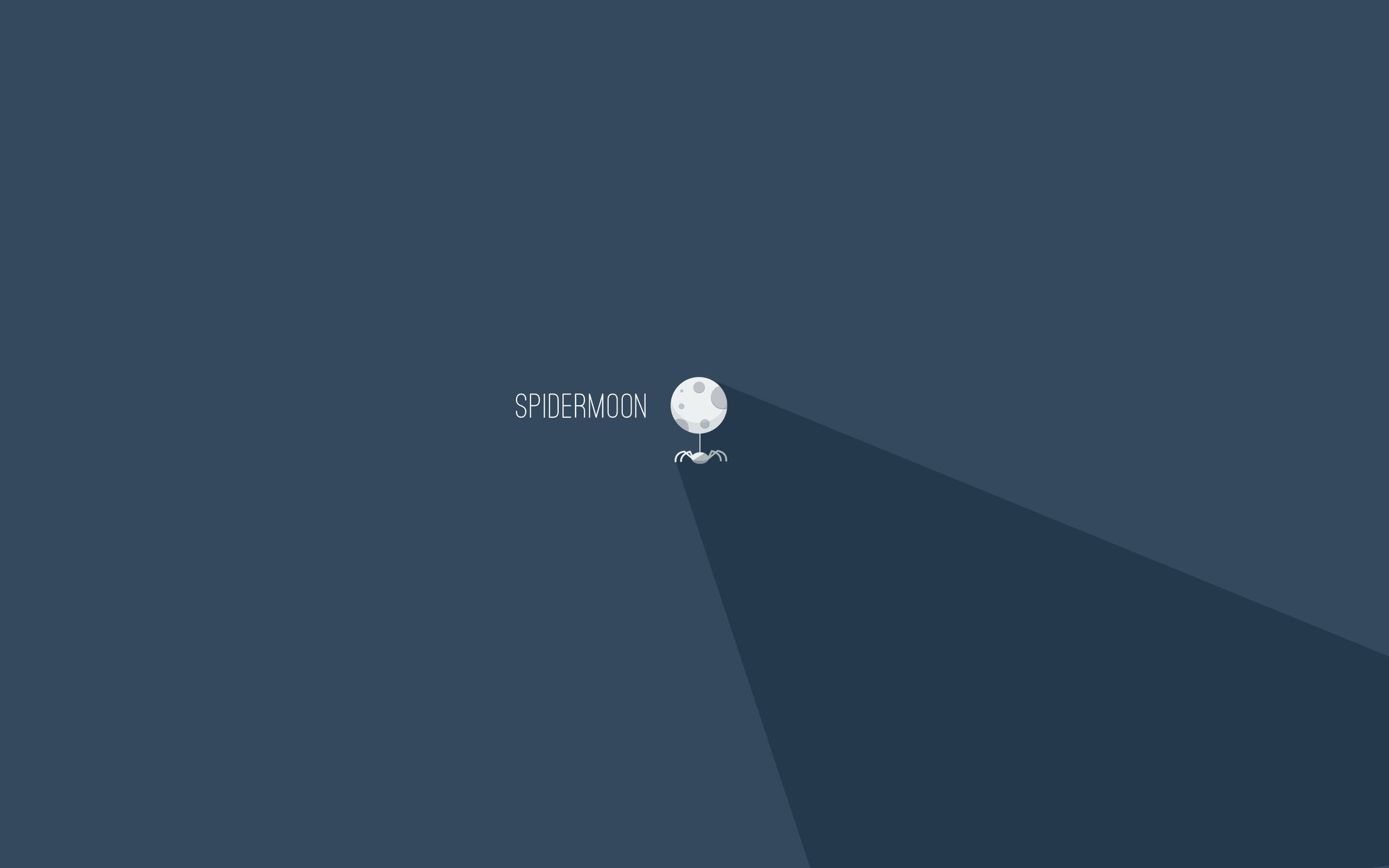 Spidermoon Phong Cách Tối Giản Cho Laptop Hình nền