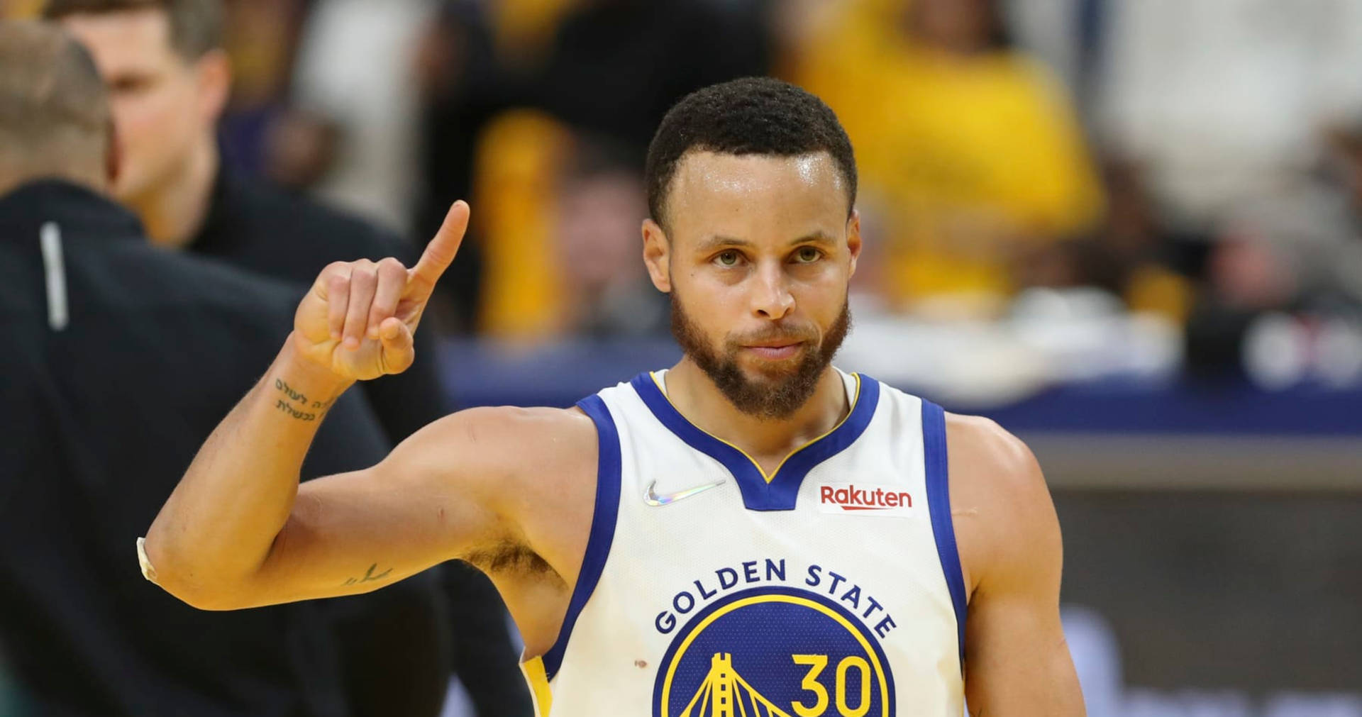 Steph Curry tay phải chỉ lên — Bóng rổ GIF Hình nền