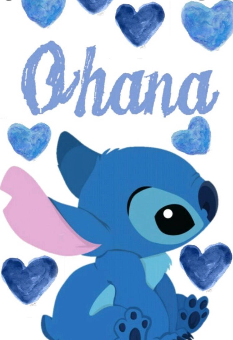 Stitch Ohana với Trái Tim Xanh Mát Hình nền