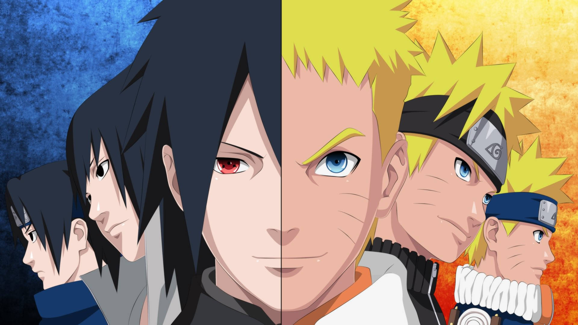 Sự Trưởng Thành Của Naruto Và Sasuke Hình nền
