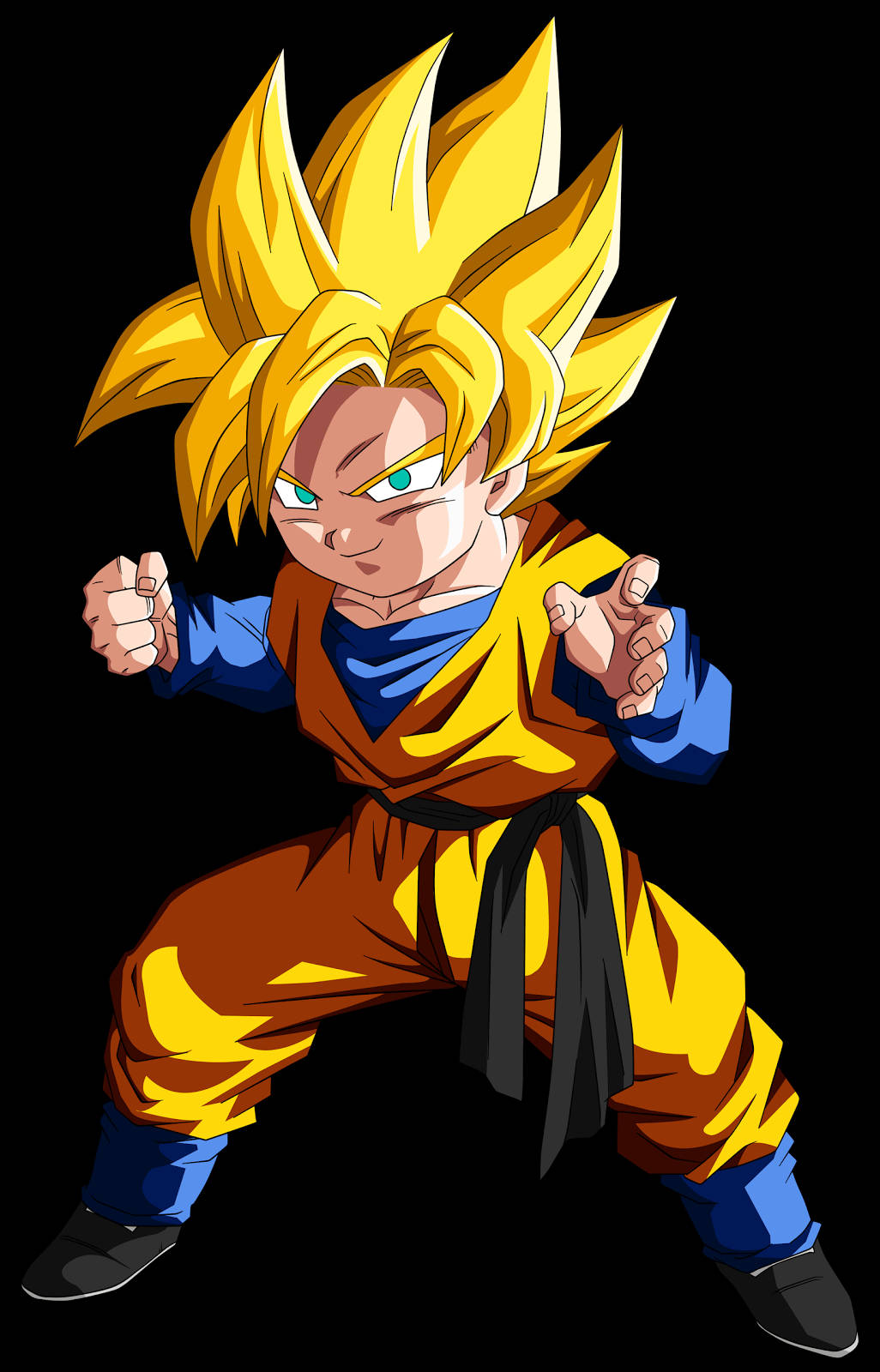 Sức Mạnh Bùng Cháy - Goten Trong Siêu Saiyan Hình nền