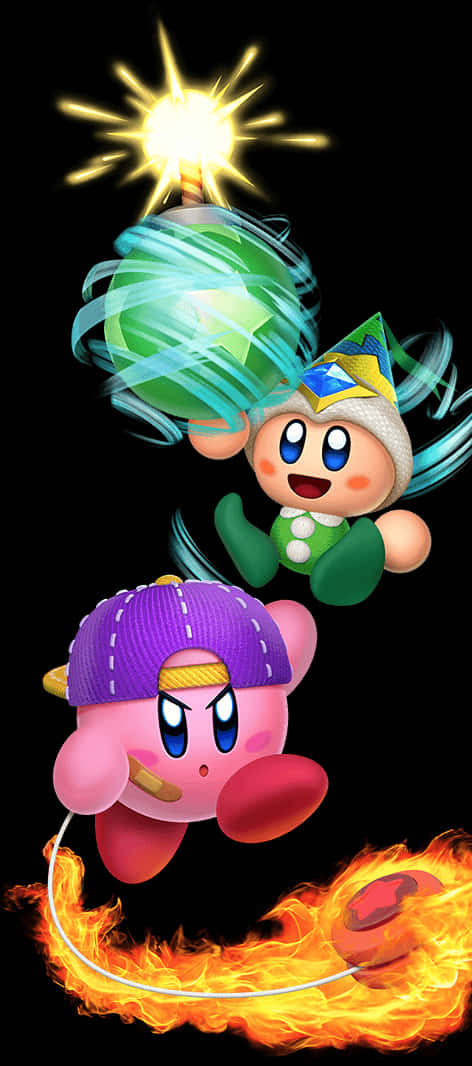 Sức Mạnh Nguyên Tố của Kirby và Những Người Bạn Hình nền