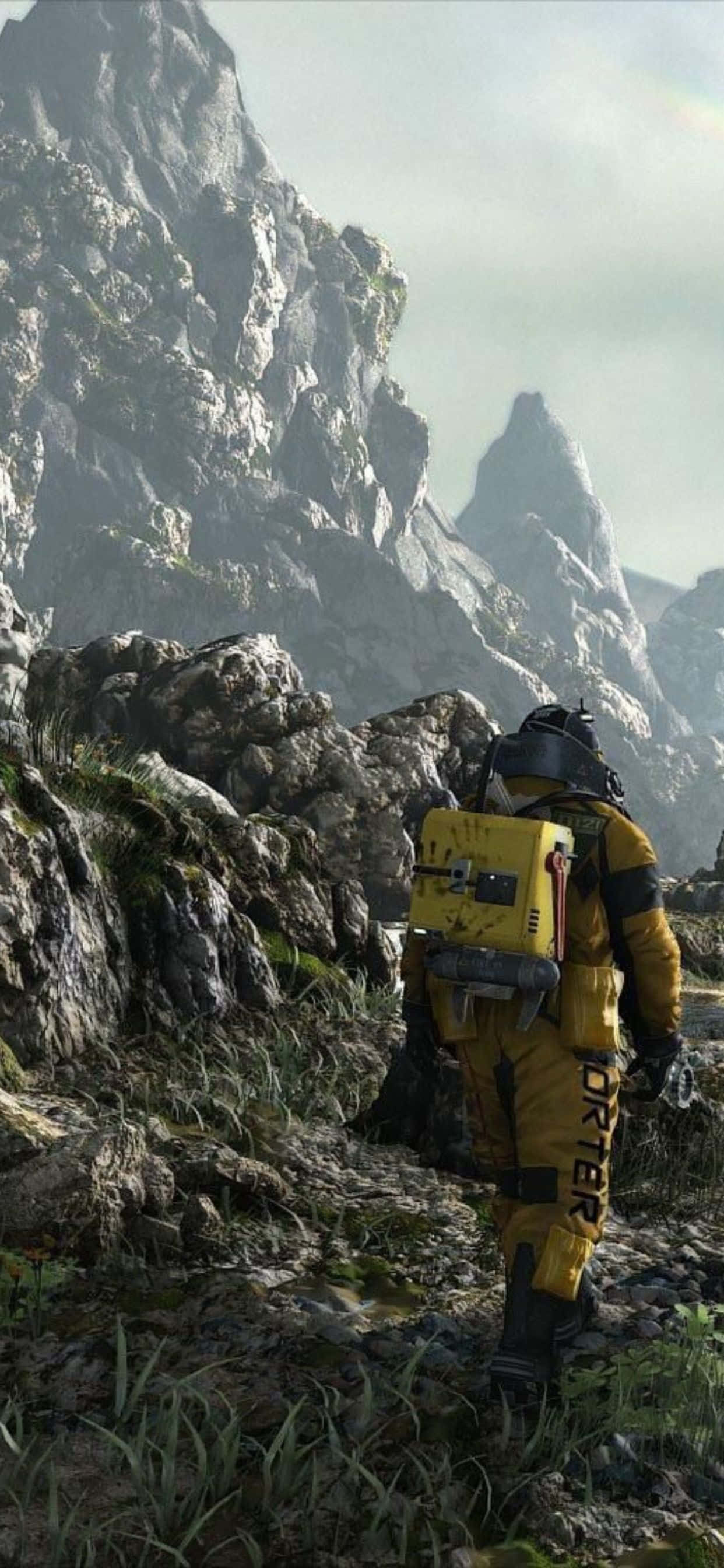 Sức mạnh phi thường ngự trong iPhone Xs Max với Death Stranding Hình nền
