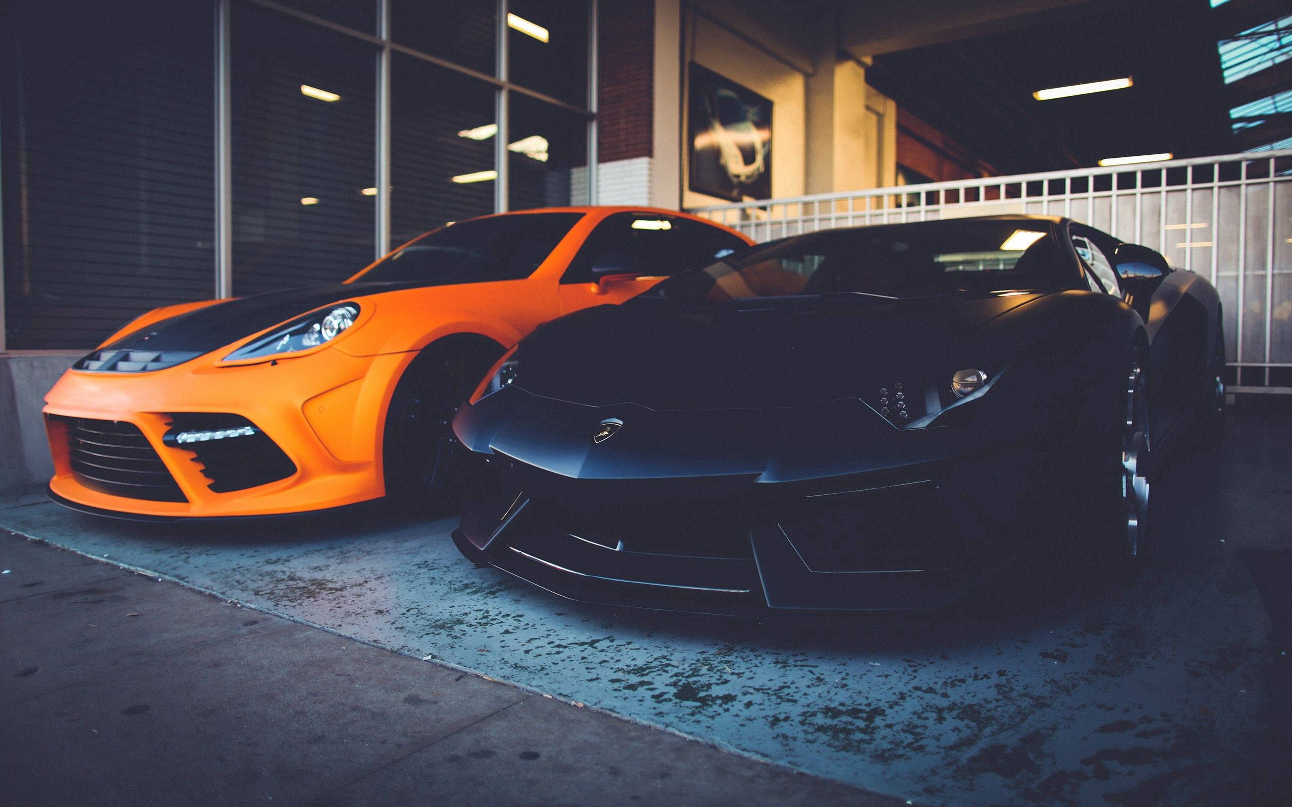 Sức mạnh và Phong cách - Hai chiếc Lamborghini sang trọng Hình nền