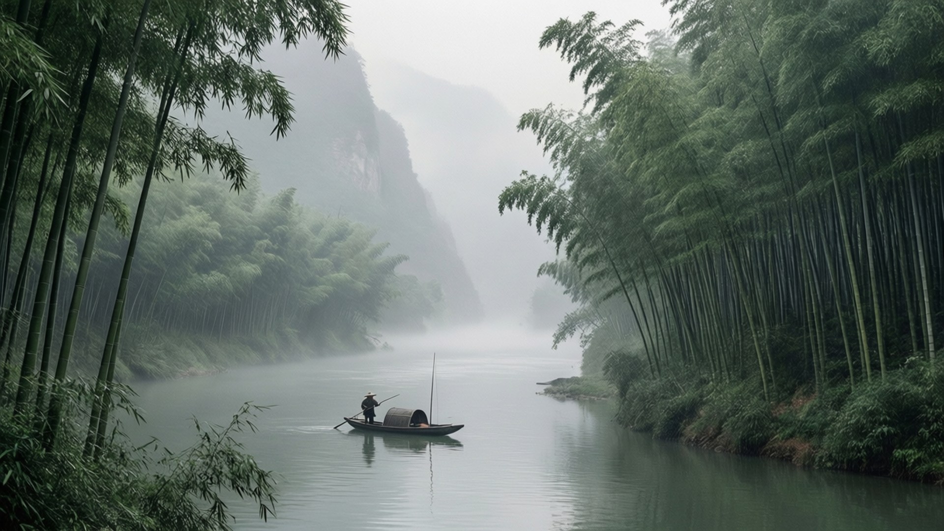 Sương mù Trường Giang Hình nền