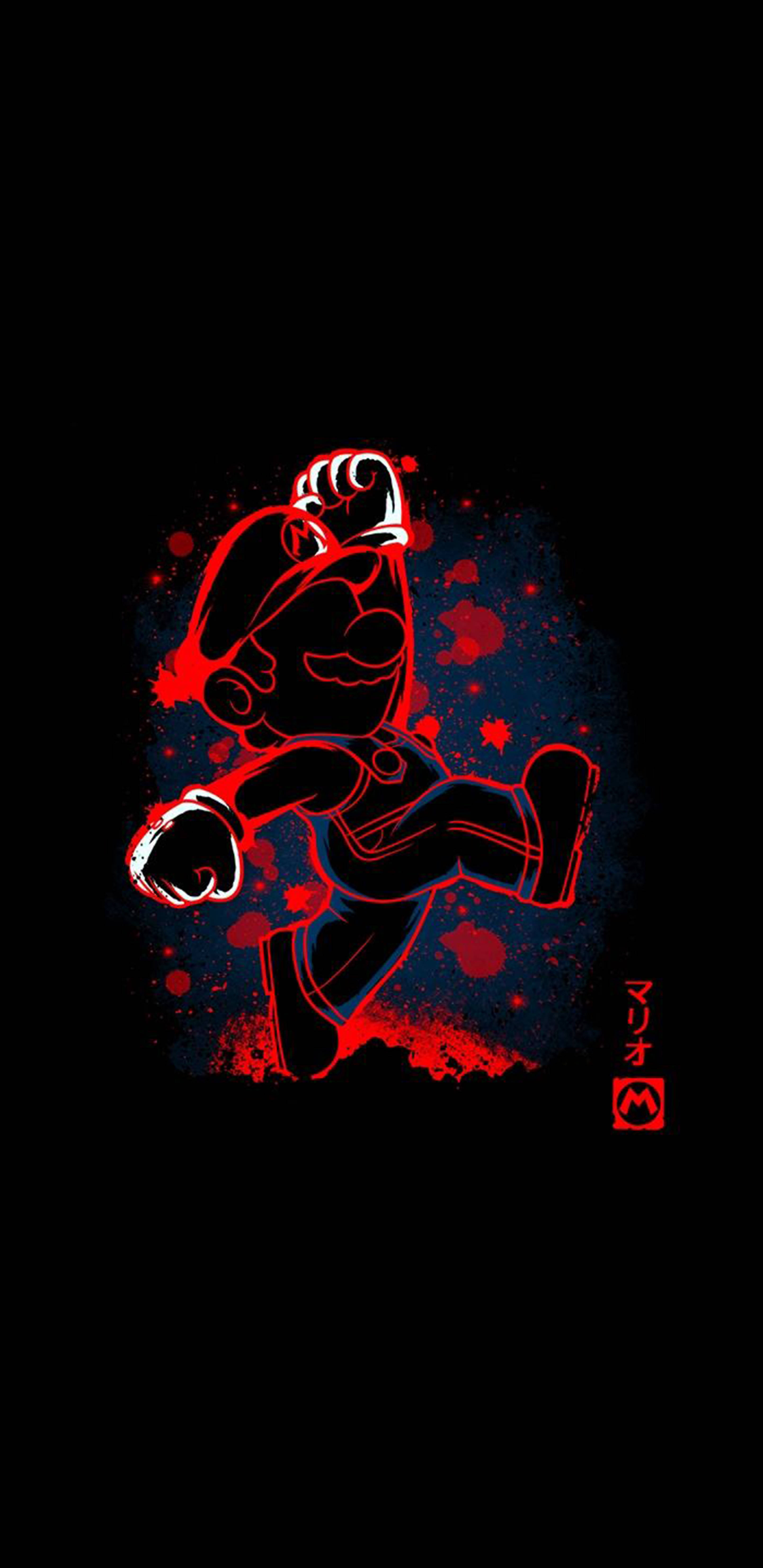 Super Mario được phác họa bằng AMOLED Hình nền