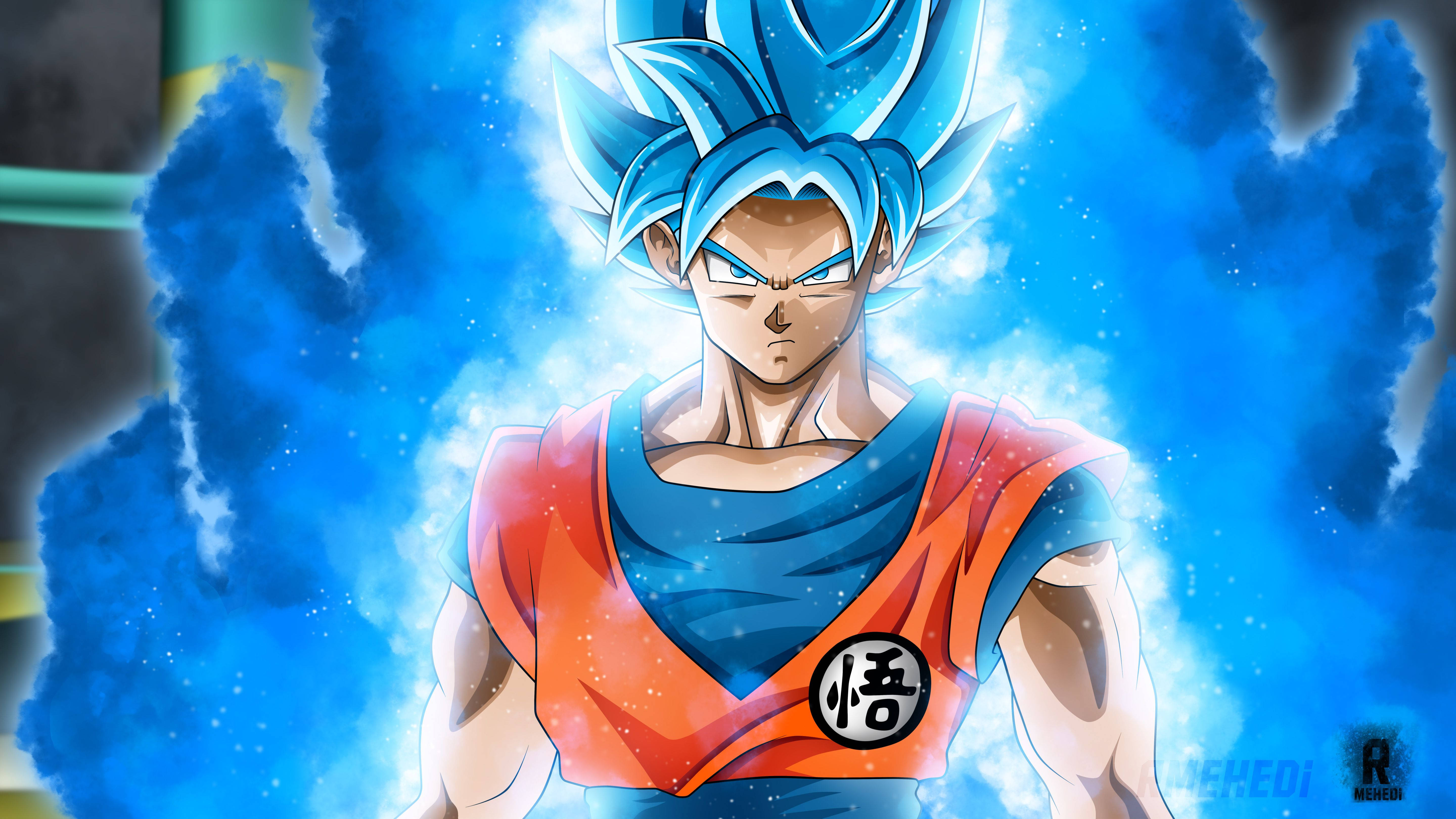 Super Saiyan Blue Goku giải phóng toàn bộ sức mạnh Hình nền