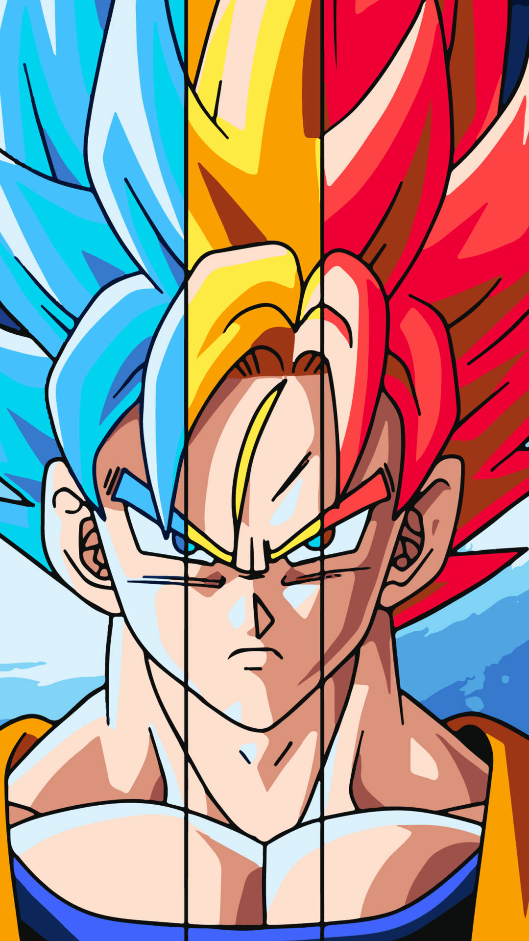 Super Saiyan Goku giải phóng sức mạnh trong Dragon Ball Z Hình nền