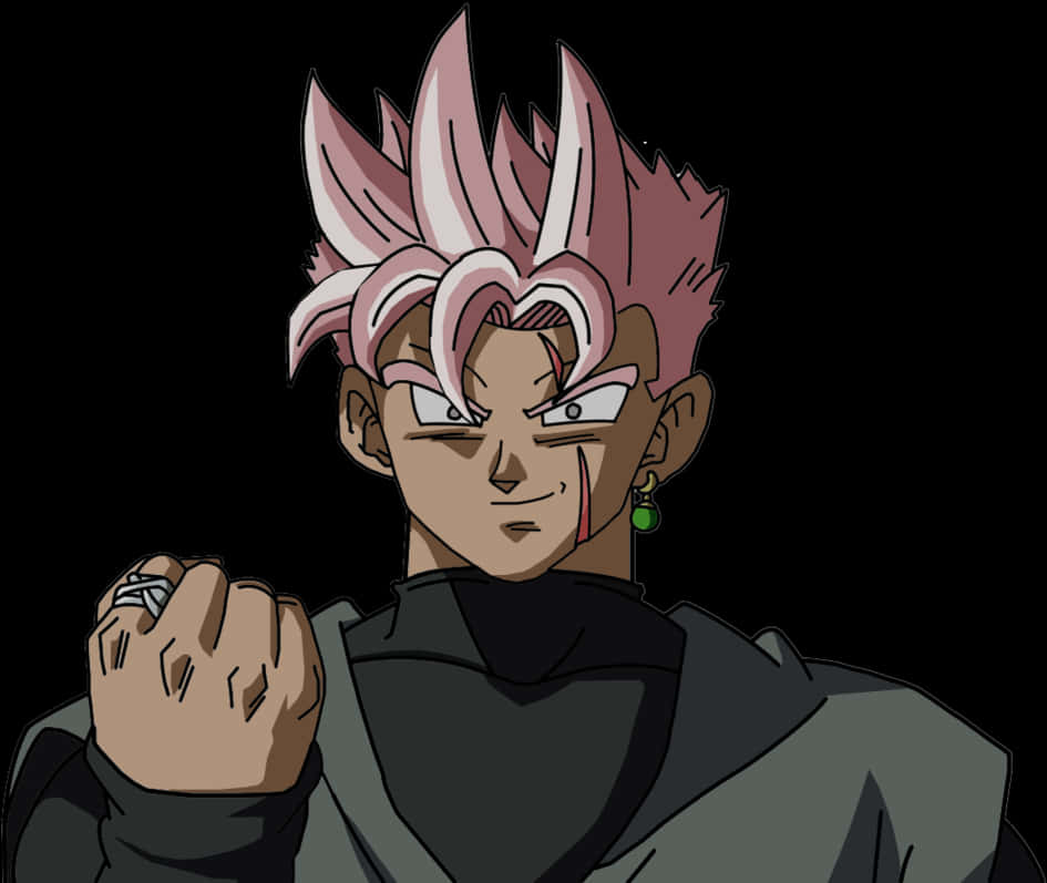 Super Saiyan Rose Black Goku mỉm cười Hình nền
