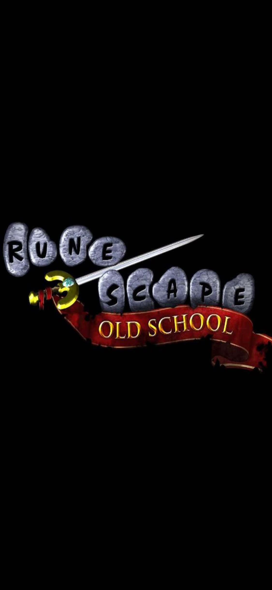 Thanh kiếm trong Hình nền iPhone X Runescape Oldschool Hình nền