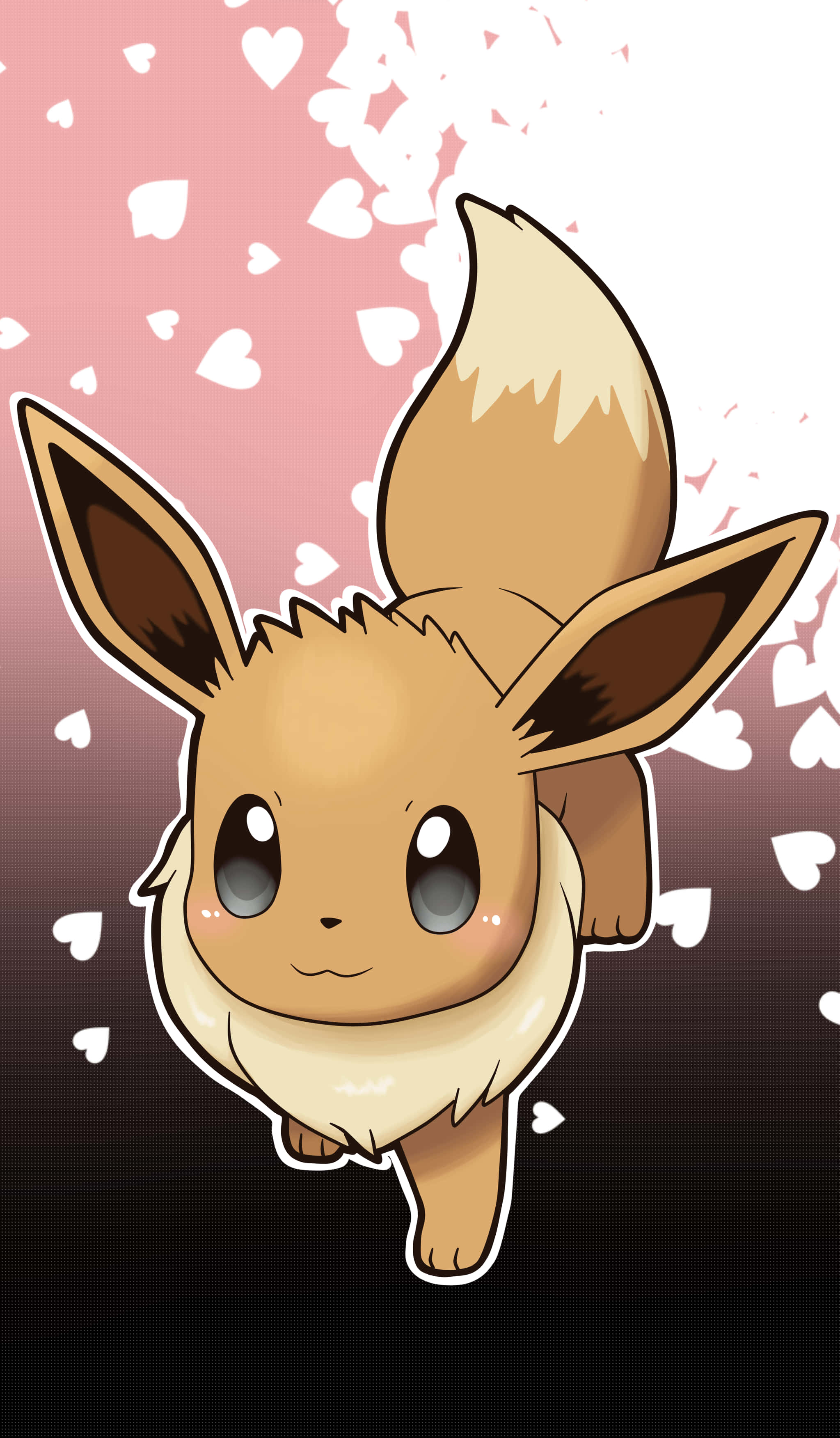 Sylveon đáng yêu vòng tay ôm lấy bạn Hình nền