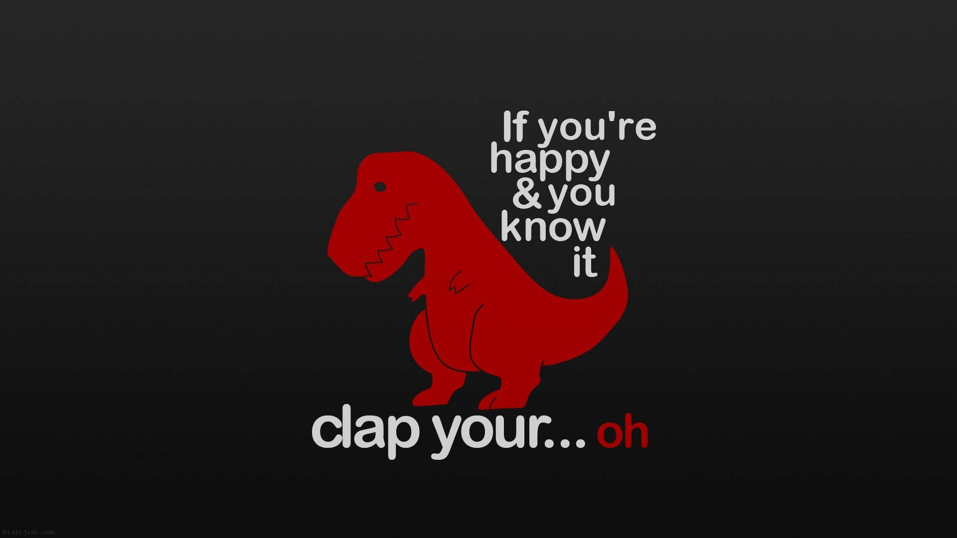T-Rex vỗ tay hài hước và thẩm mỹ Hình nền