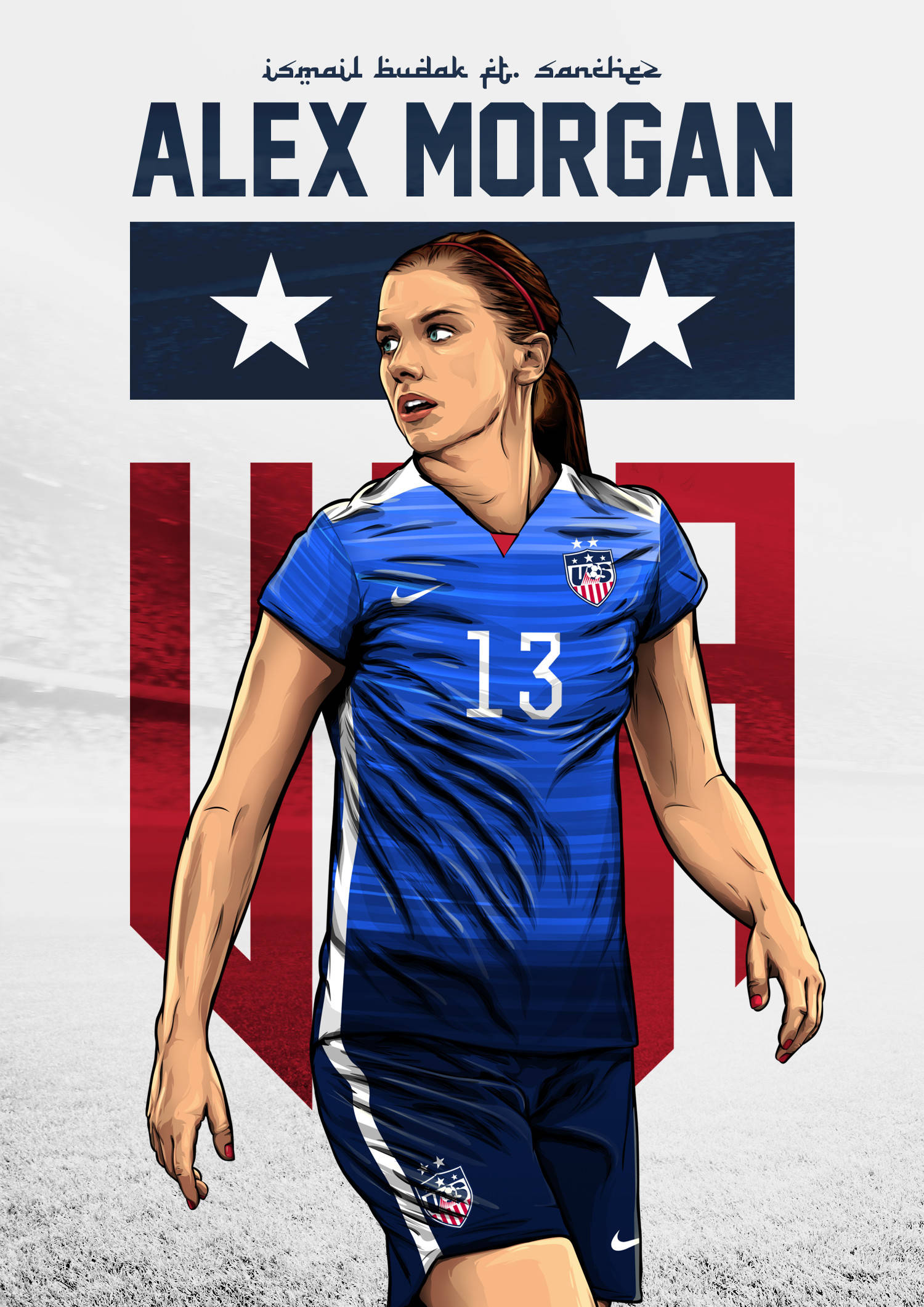 Tác Phẩm Nghệ Thuật Số Alex Morgan Hình nền