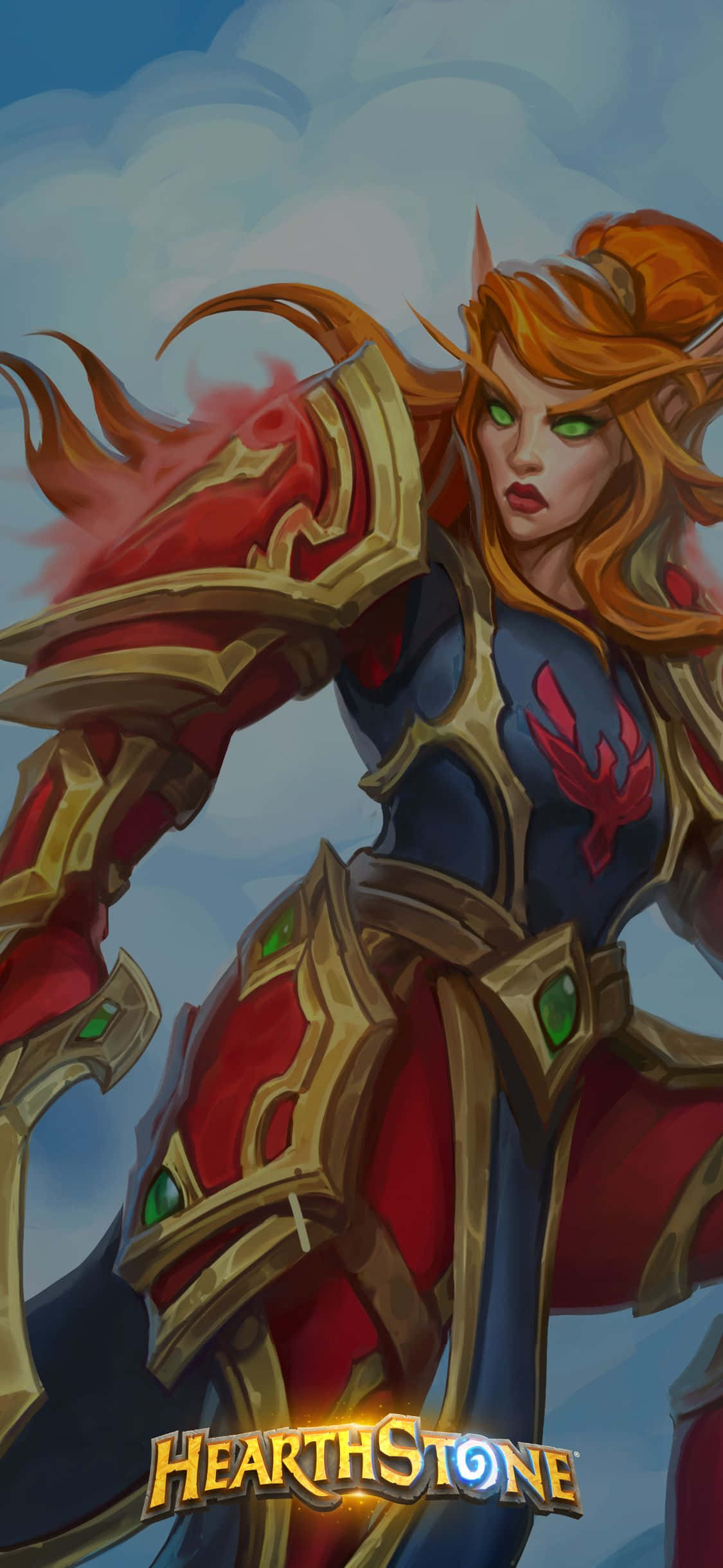 Tác phẩm nghệ thuật Hearthstone sống động trên màn hình iPhone XS Hình nền