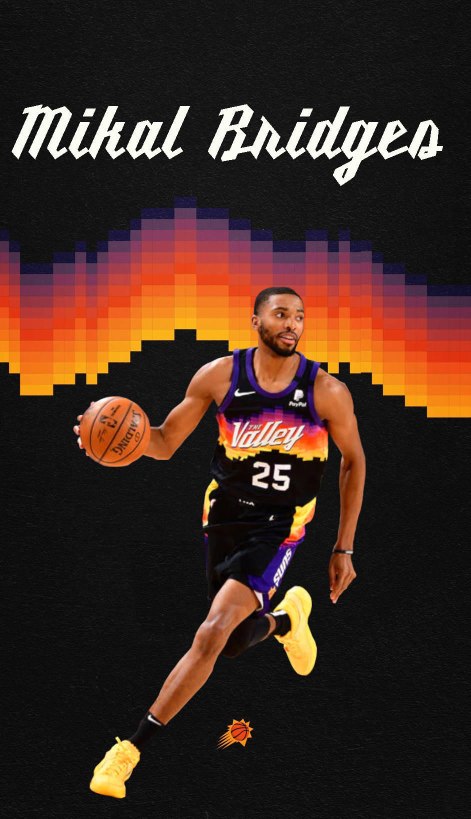 Tác phẩm nghệ thuật số Mikal Bridges Hình nền