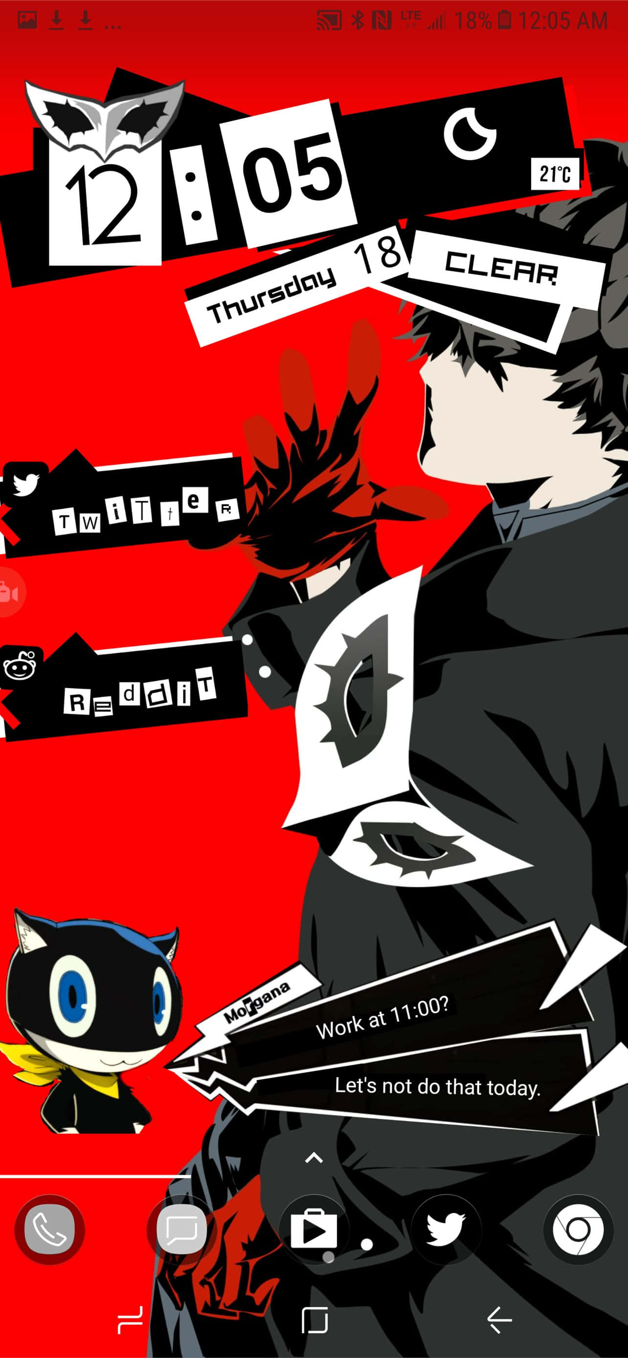 "Tác phẩm nghệ thuật game Persona 5 làm hình nền iPhone" Hình nền