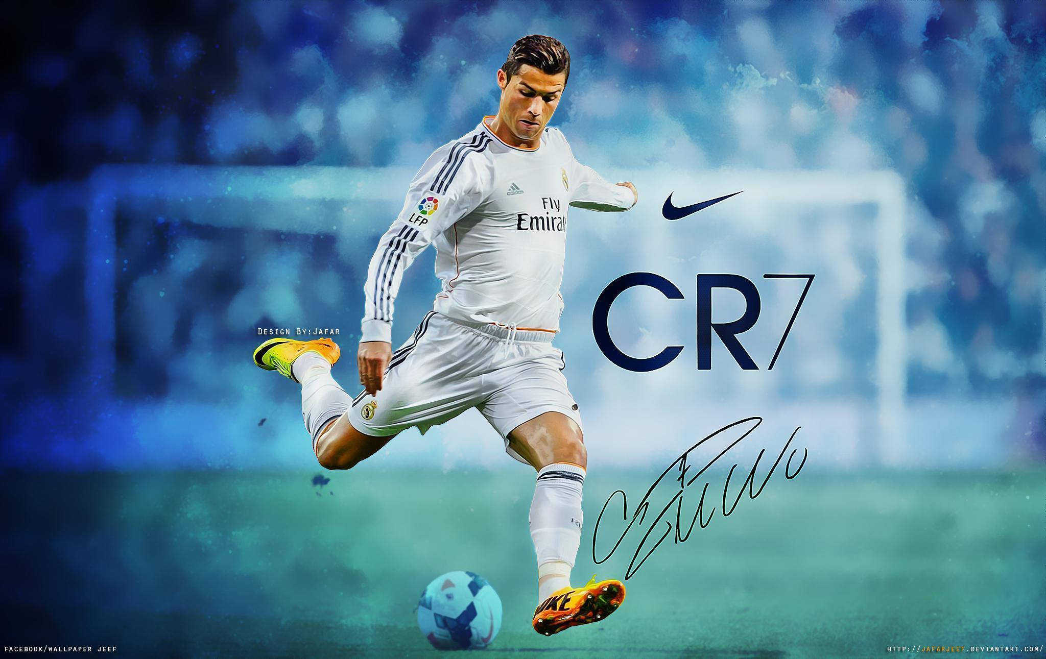 Tác phẩm nghệ thuật hiệu ứng sơn Cristiano Ronaldo Hình nền