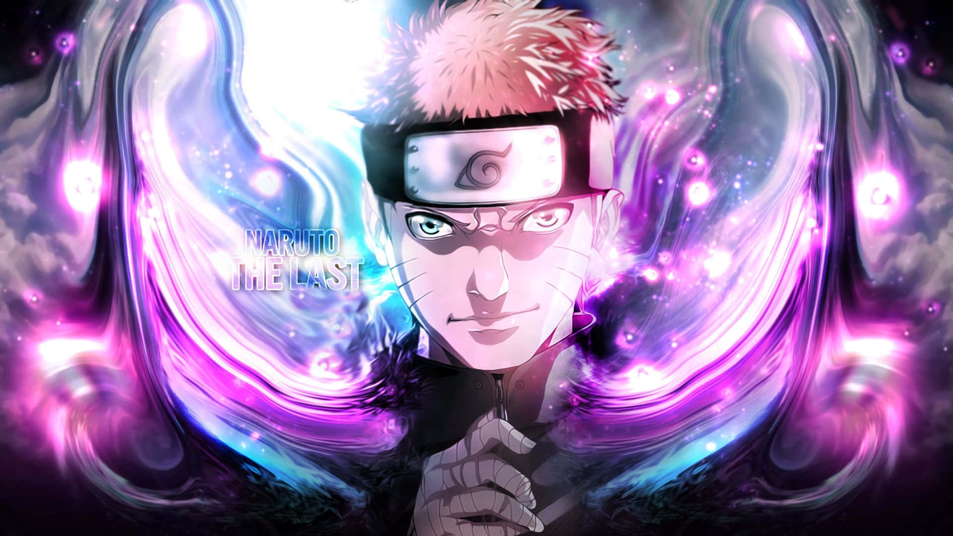 Tác phẩm nghệ thuật kỹ thuật số trừu tượng Naruto Neon Tím Hình nền