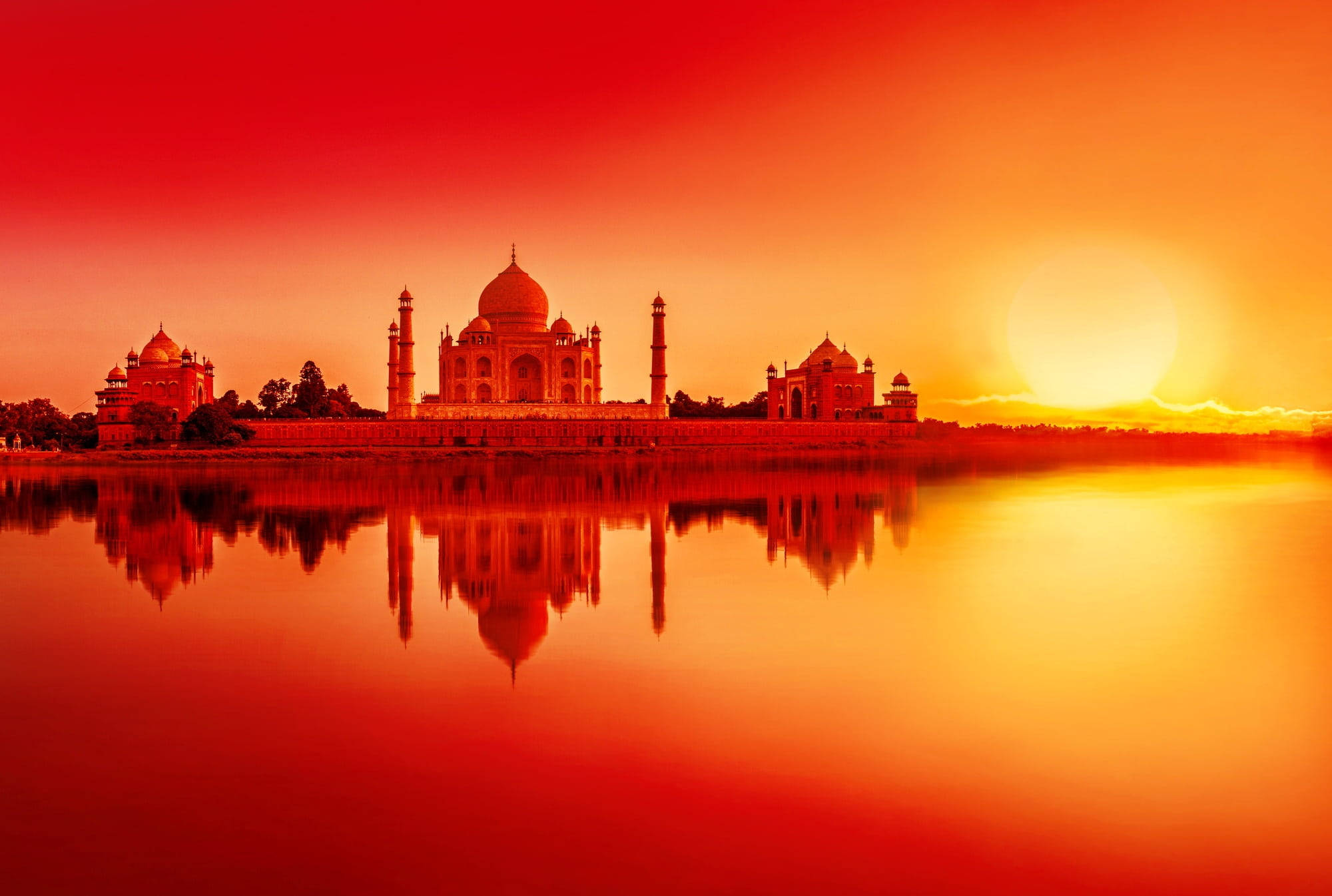 Taj Mahal Hoàng Hôn Đẹp Hình nền